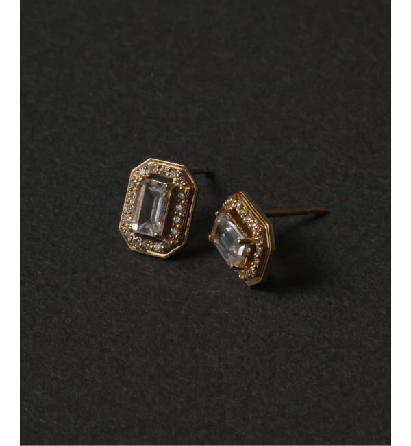 Lilas by Spick&Span「アップグレードホワイトトパーズピアス K18(両耳)」|ピアス|