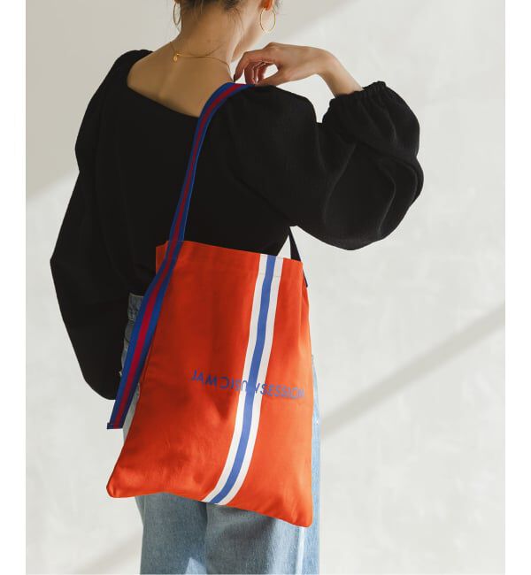 NOBLE「《追加》N.Jam/エヌジャム トートトート Small(グリーン・オレンジ)」|トートバッグ|