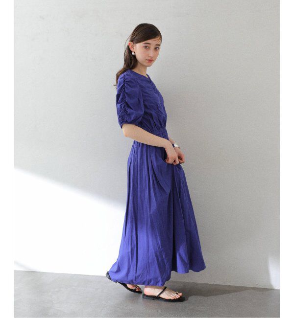  「【洗える】ne Quittez pas/ヌキテパ  COTTON DOBBY DRESS」|ワンピース|