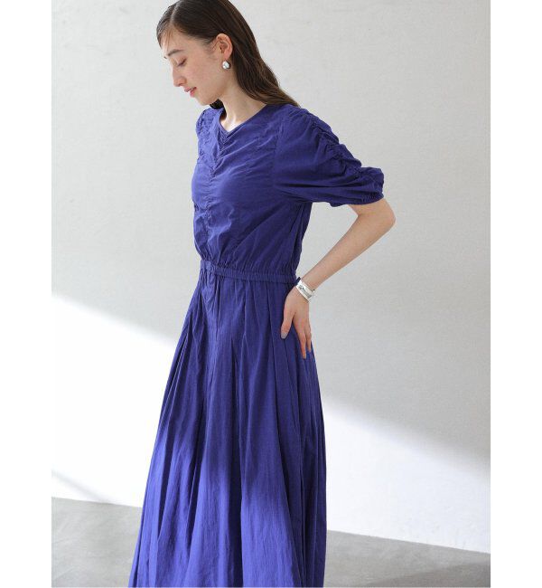  「【洗える】ne Quittez pas/ヌキテパ  COTTON DOBBY DRESS」|ワンピース|