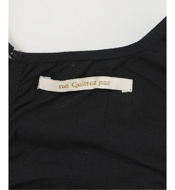  「【洗える】ne Quittez pas/ヌキテパ  COTTON DOBBY DRESS」|ワンピース|