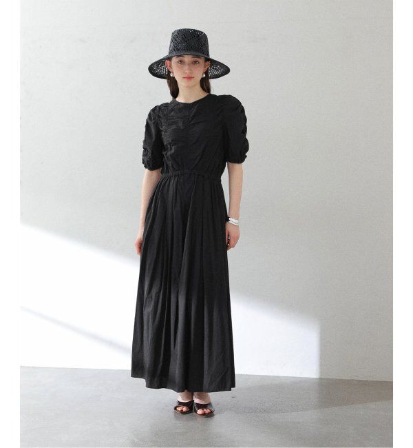  「【洗える】ne Quittez pas/ヌキテパ  COTTON DOBBY DRESS」|ワンピース|
