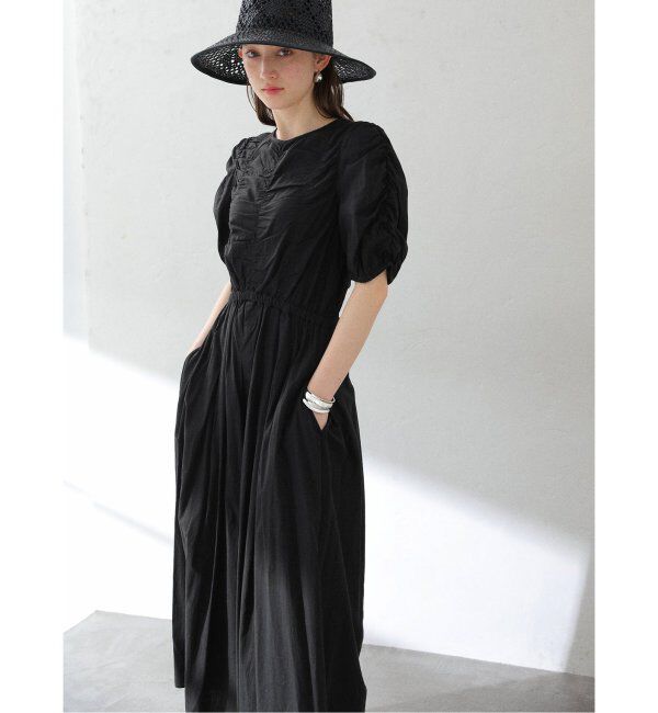  「【洗える】ne Quittez pas/ヌキテパ  COTTON DOBBY DRESS」|ワンピース|