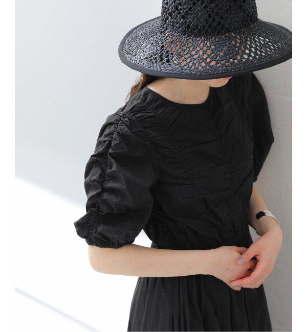  「【洗える】ne Quittez pas/ヌキテパ  COTTON DOBBY DRESS」|ワンピース|