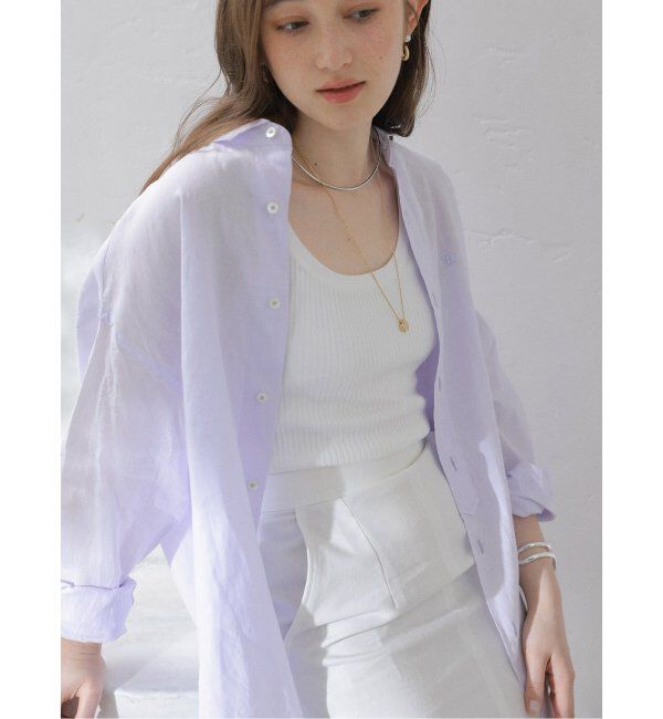  「【洗える】TICCA/ティッカ リネンスクエアビッグシャツUNI」|シャツ・ブラウス|