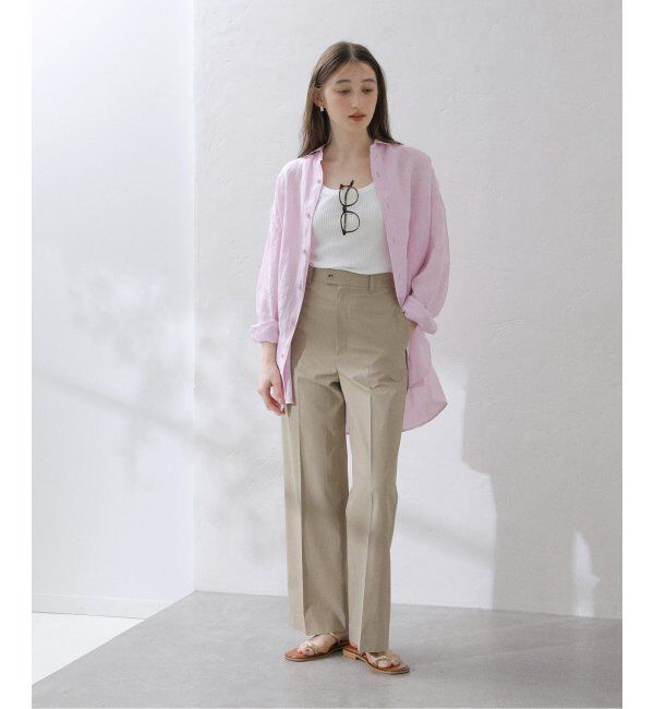  「【洗える】TICCA/ティッカ リネンスクエアビッグシャツUNI」|シャツ・ブラウス|