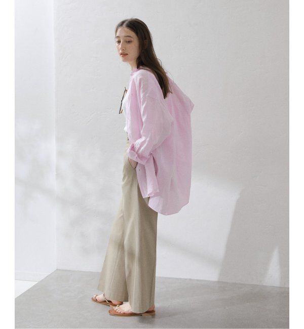  「【洗える】TICCA/ティッカ リネンスクエアビッグシャツUNI」|シャツ・ブラウス|