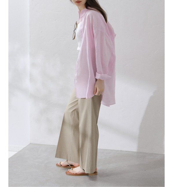  「【洗える】TICCA/ティッカ リネンスクエアビッグシャツUNI」|シャツ・ブラウス|