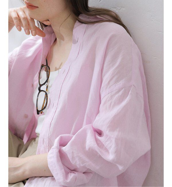  「【洗える】TICCA/ティッカ リネンスクエアビッグシャツUNI」|シャツ・ブラウス|