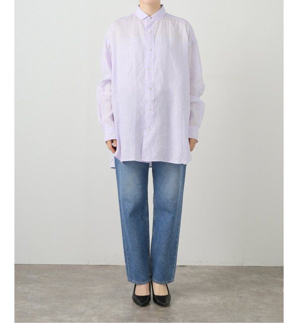  「【洗える】TICCA/ティッカ リネンスクエアビッグシャツUNI」|シャツ・ブラウス|