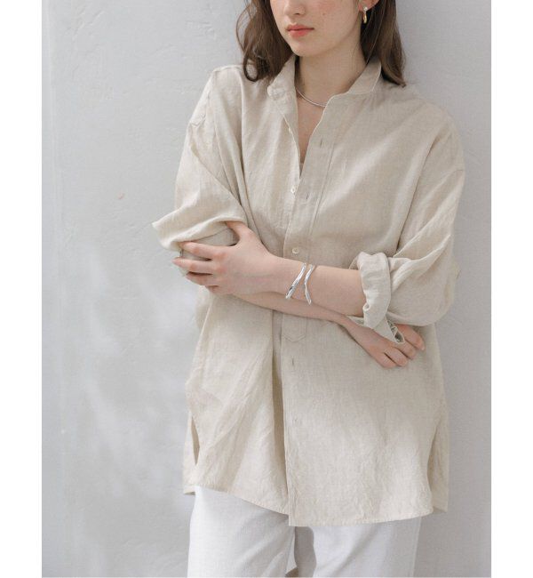  「【洗える】TICCA/ティッカ リネンスクエアビッグシャツUNI」|シャツ・ブラウス|