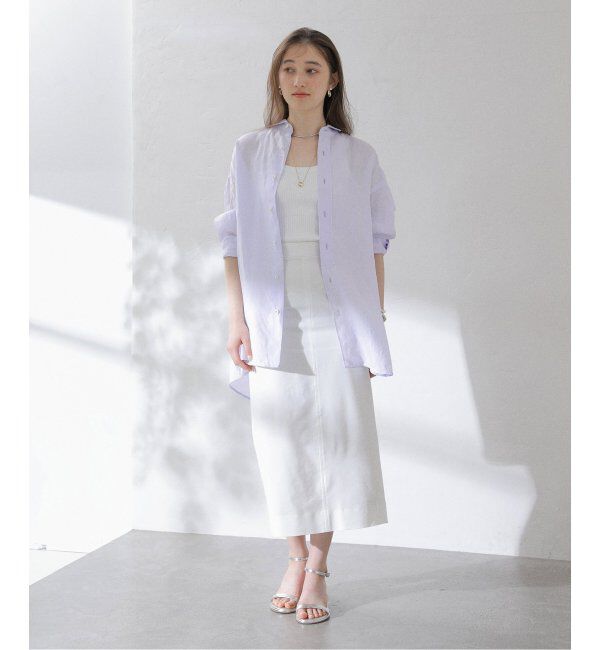  「【洗える】TICCA/ティッカ リネンスクエアビッグシャツUNI」|シャツ・ブラウス|