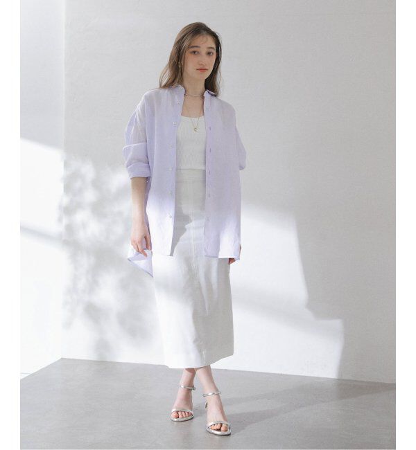  「【洗える】TICCA/ティッカ リネンスクエアビッグシャツUNI」|シャツ・ブラウス|