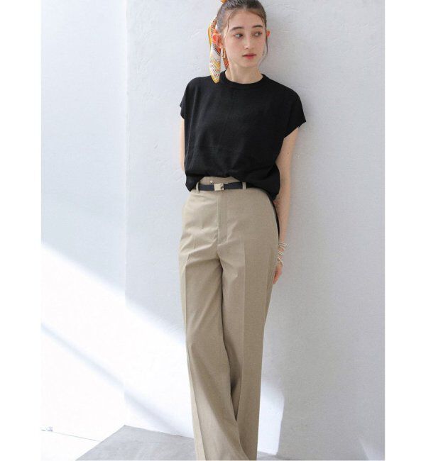  「《追加》【洗える】ウォッシャブルフレンチプルオーバー」|ニット・セーター|ブラック