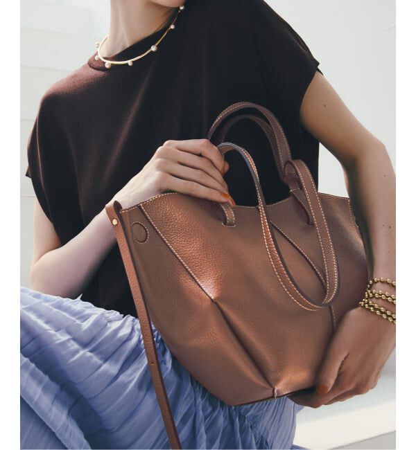  「ANDREA CARDONE/アンドレア カルドネ マルチWAY レザートートバッグ」|トートバッグ|キャメル