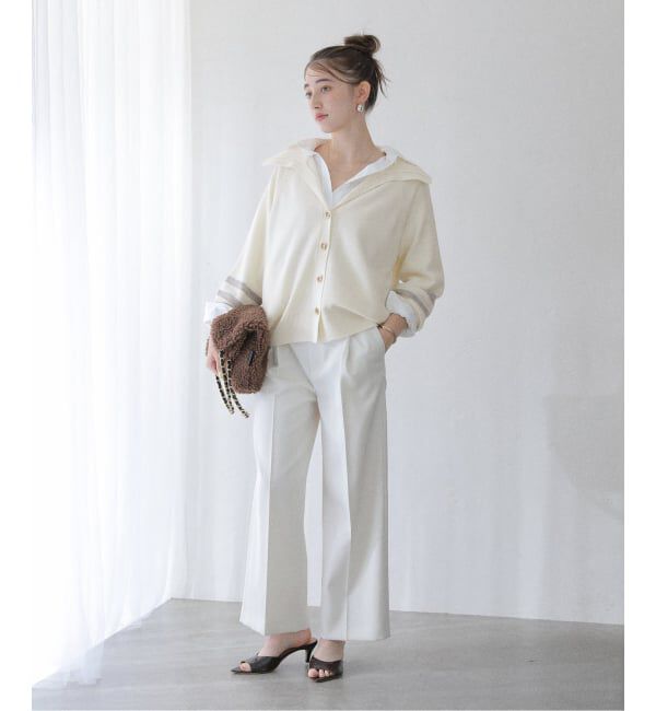  「メリノウールビッグカラーカーディガン」|カーディガン|