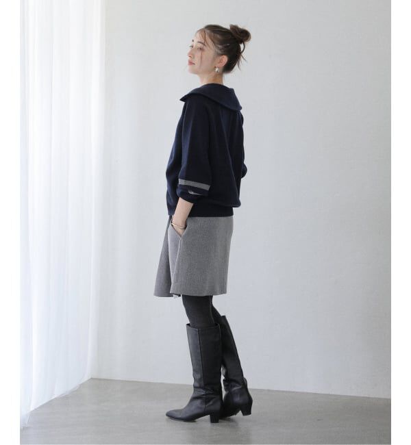  「メリノウールビッグカラーカーディガン」|カーディガン|