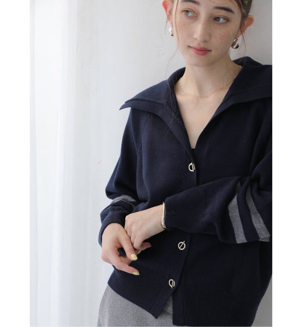  「メリノウールビッグカラーカーディガン」|カーディガン|