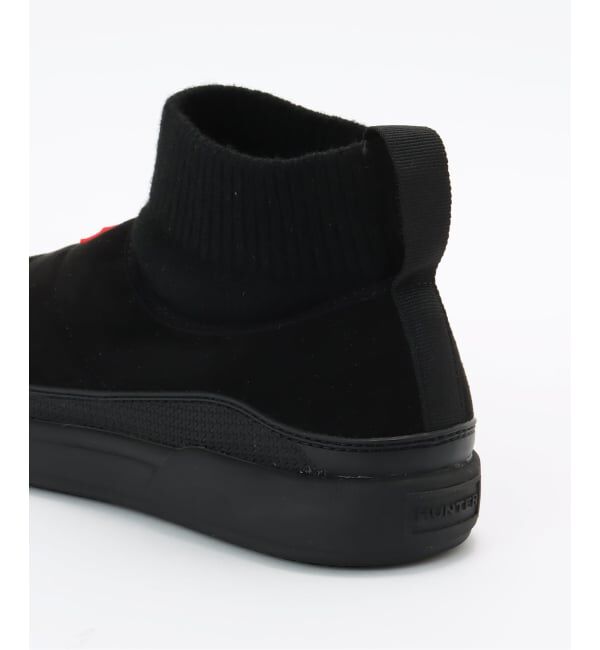 「HUNTER/ハンター SUEDE KNITTED CUFFBOOTS」|ショートブーツ|