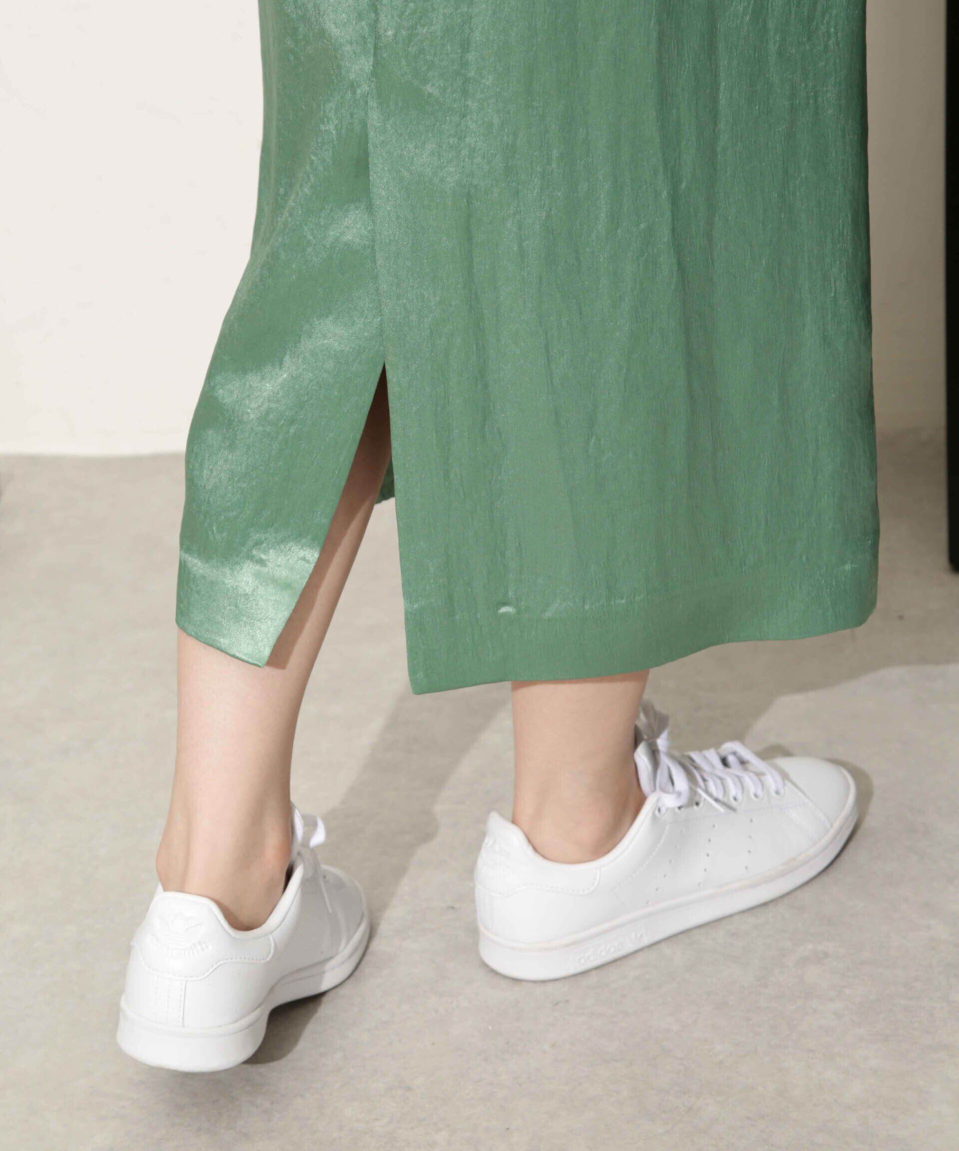 nano･universe「ヘビーサテンIラインスカート」|スカート|