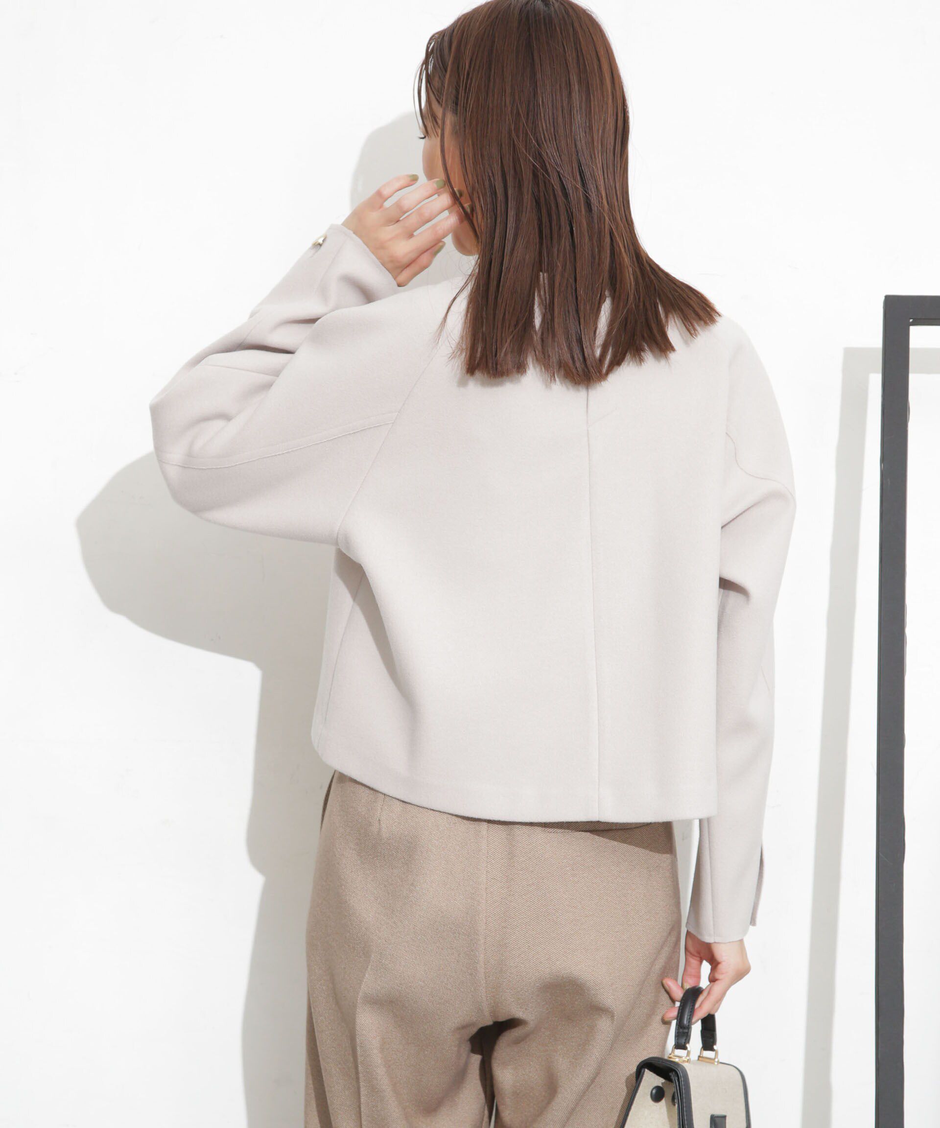 nano･universe「ニードルジャージーラグラントップス(セットアップ可)」|シャツ・ブラウス|