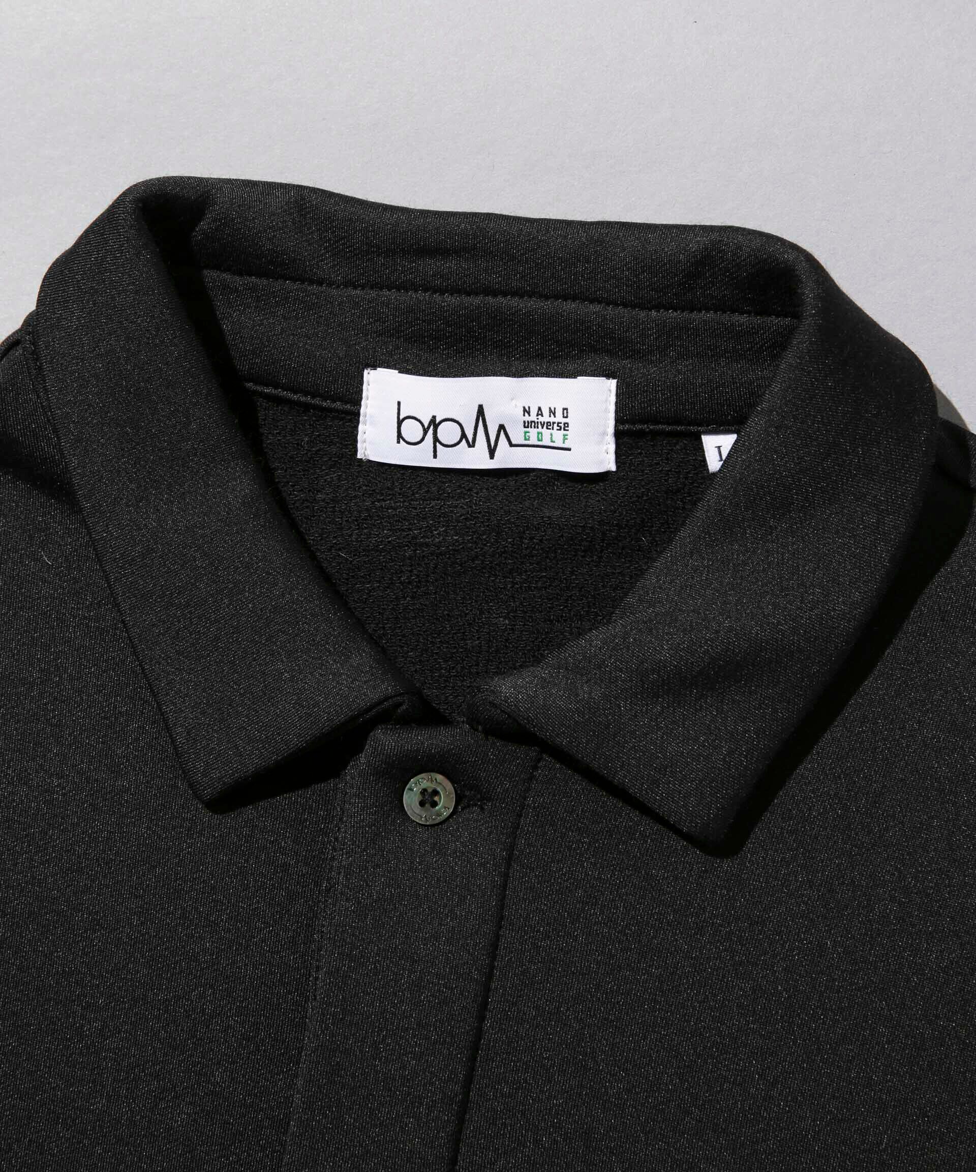 nano･universe「beats per minute/スウェットライク長袖ポロシャツ」|Tシャツ・カットソー|