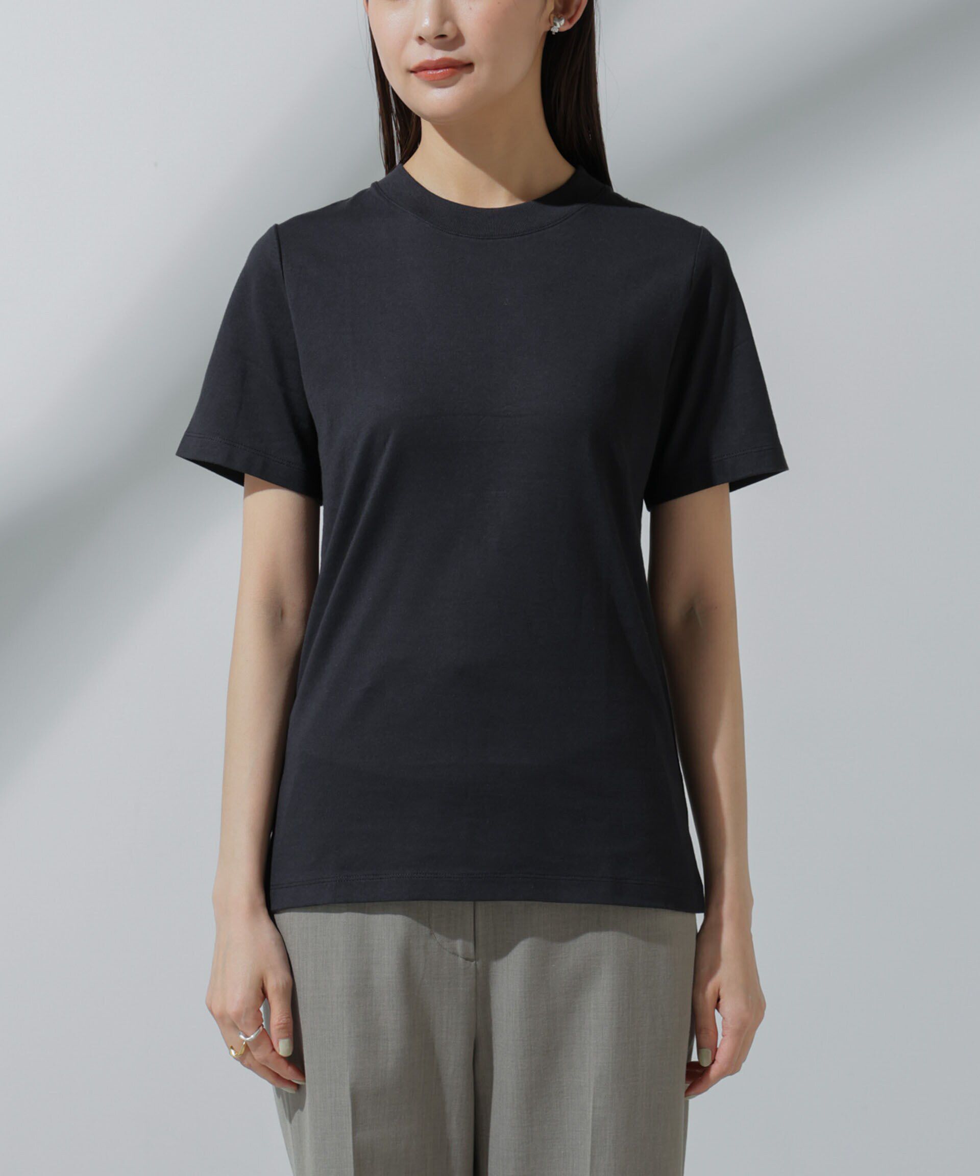 nano･universe「Anti Soaked(R) 汗染み防止 クルーネックTシャツ」|Tシャツ・カットソー|