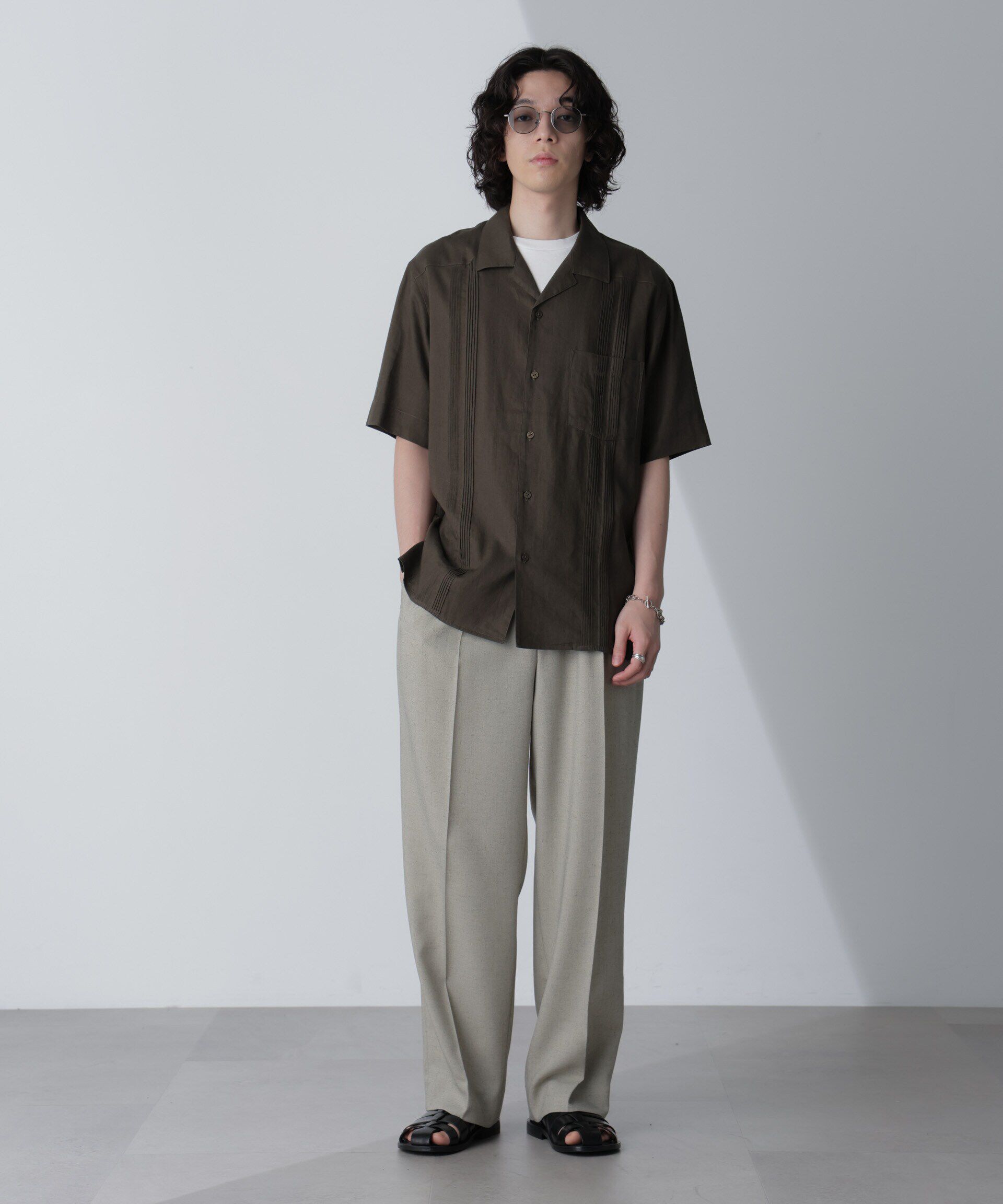 nano･universe「スタイリッシュキューバシャツ 半袖」|シャツ・ブラウス|