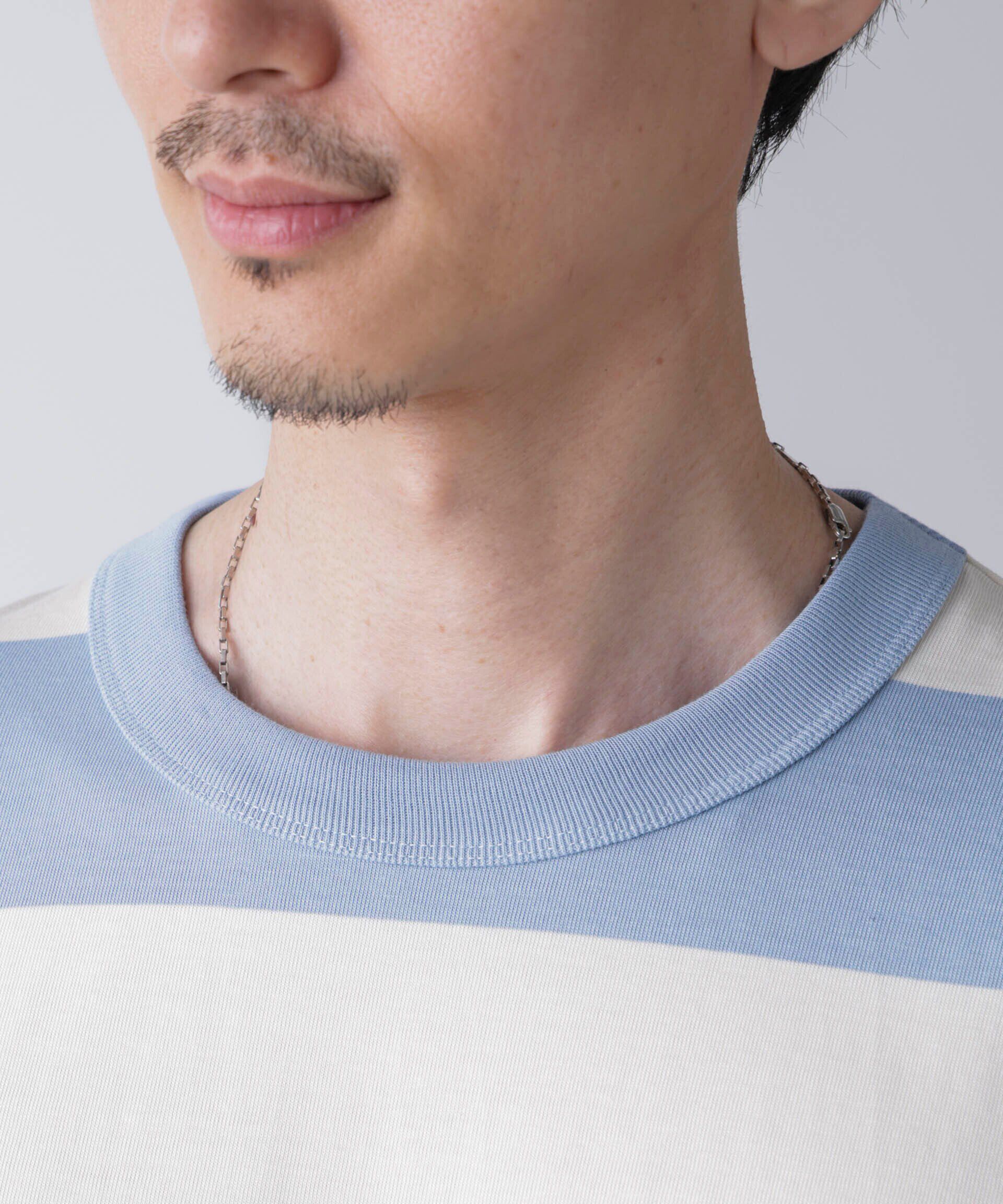 nano･universe「ワイドボーダーTシャツ 半袖」|Tシャツ・カットソー|