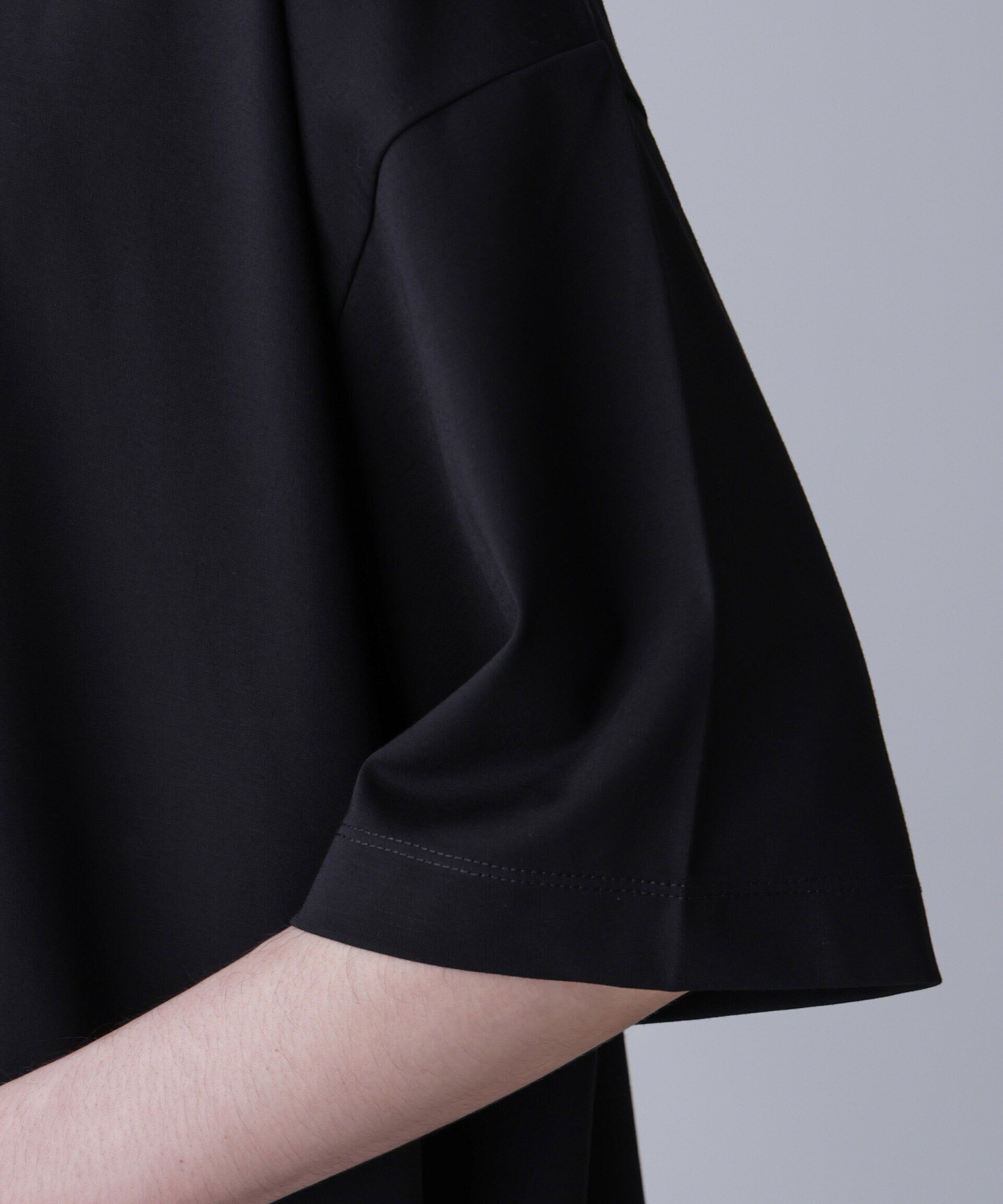 nano･universe「モックネックワイドシルエットTシャツ 半袖」|Tシャツ・カットソー|