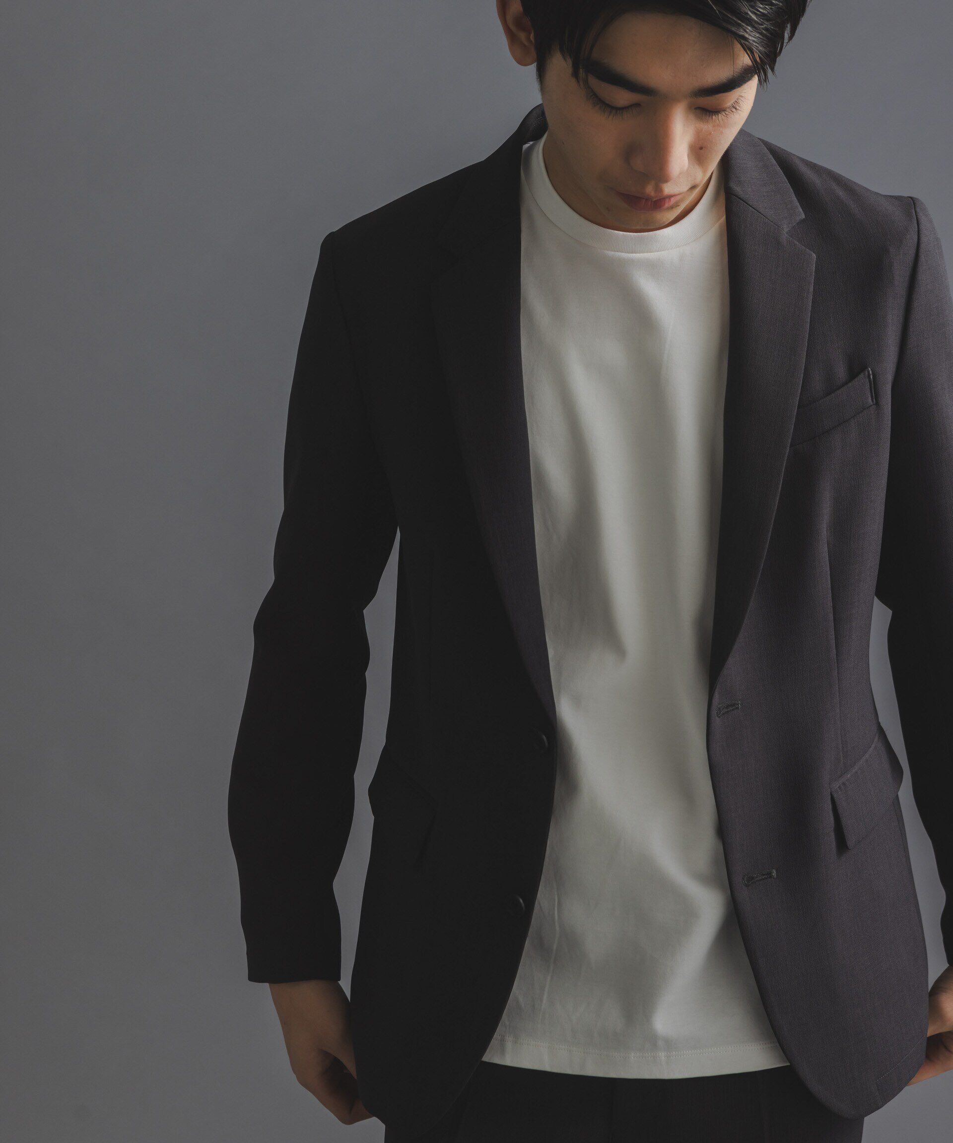 nano･universe「｢Damerino｣Reflax(R) ダブルクロスウェザーセットアップ」|スーツ|