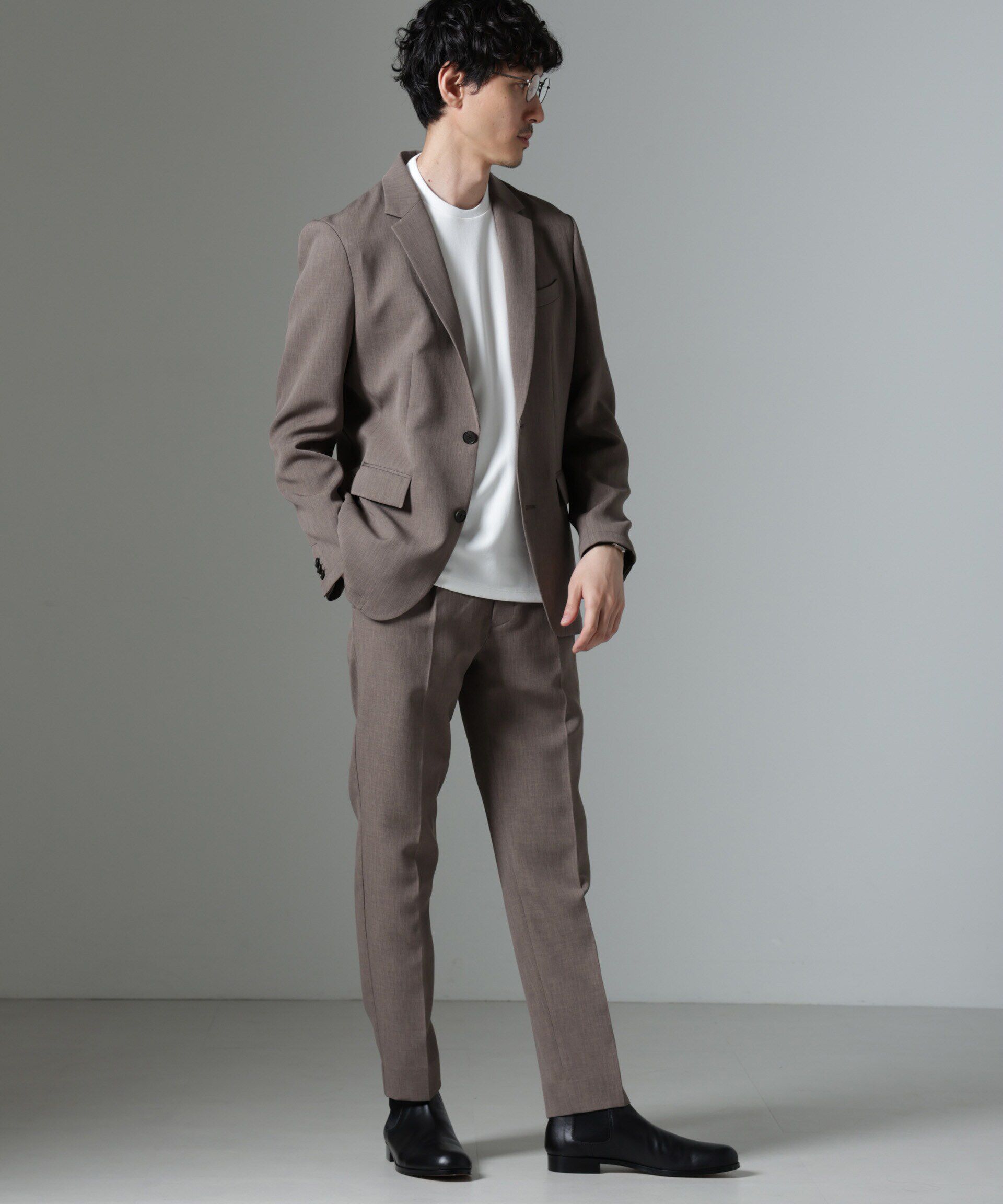 nano･universe「｢Damerino｣Reflax(R) ダブルクロスウェザーセットアップ」|スーツ|