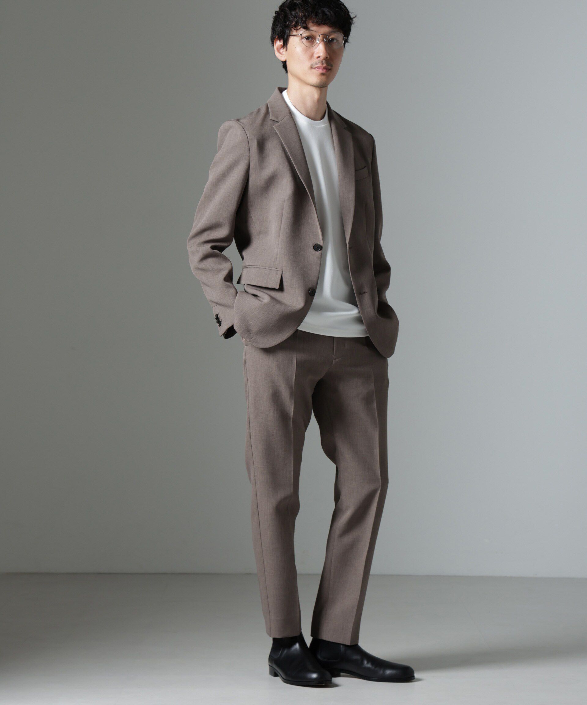 nano･universe「｢Damerino｣Reflax(R) ダブルクロスウェザーセットアップ」|スーツ|