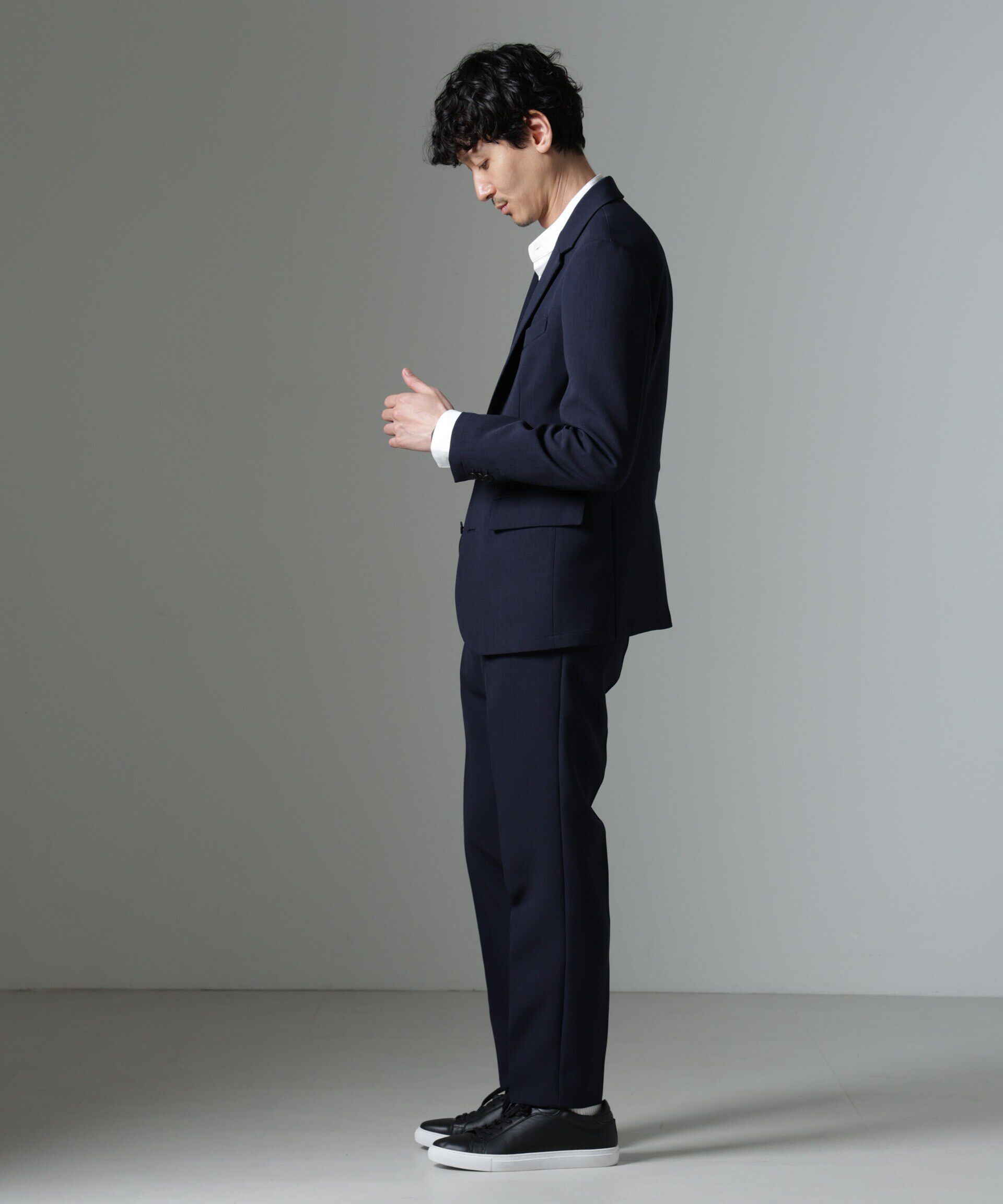 nano･universe「｢Damerino｣Reflax(R) ダブルクロスウェザーセットアップ」|スーツ|