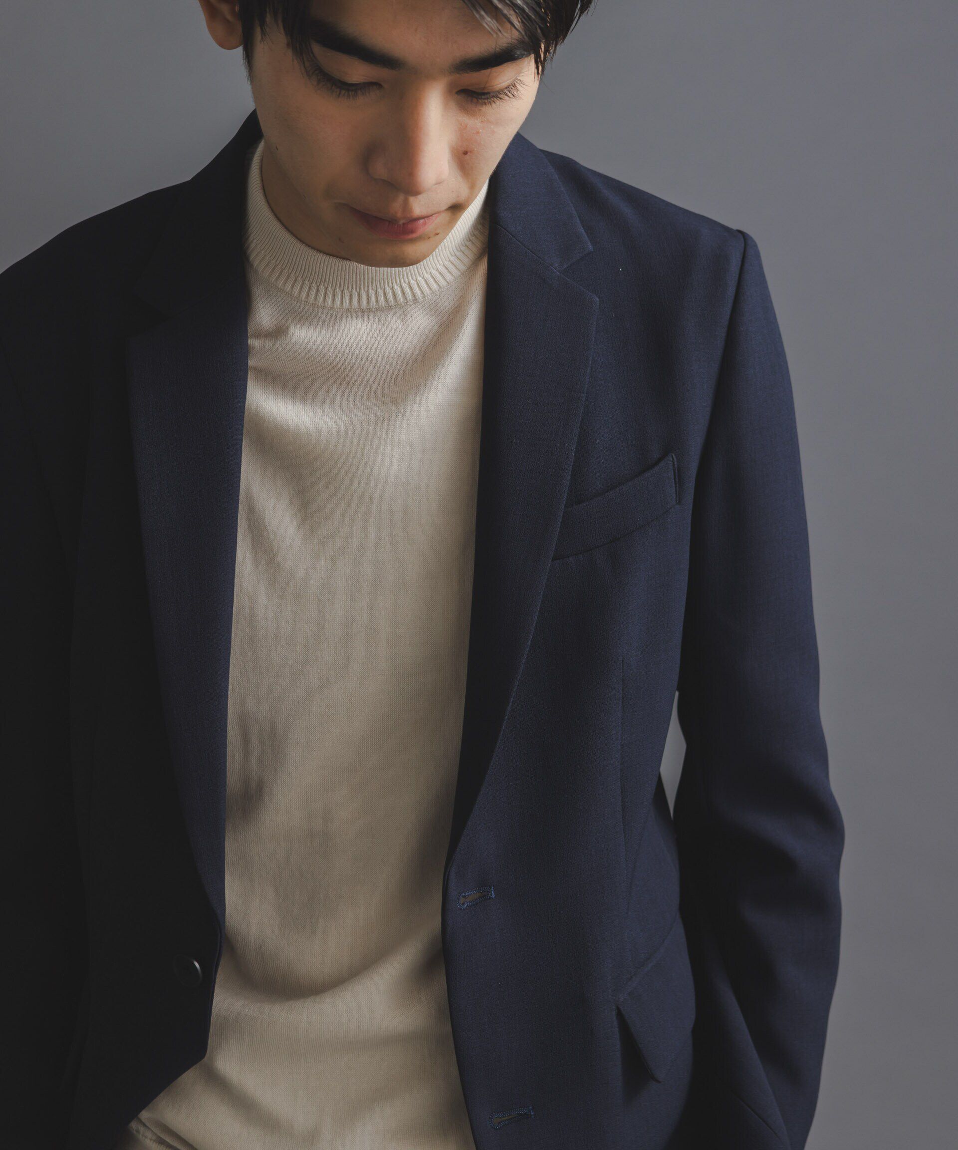 nano･universe「｢Damerino｣Reflax(R) ダブルクロスウェザーセットアップ」|スーツ|