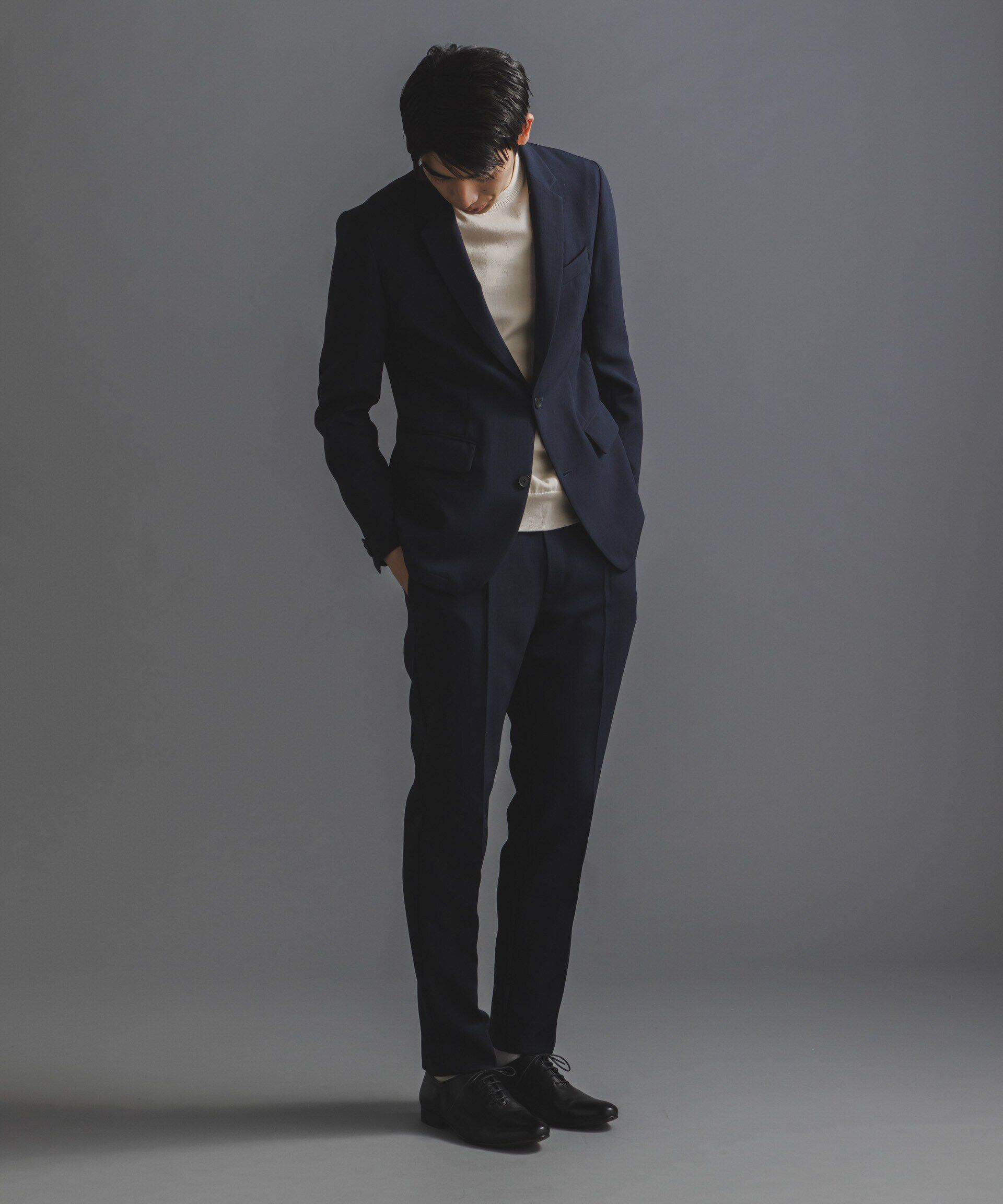 nano･universe「｢Damerino｣Reflax(R) ダブルクロスウェザーセットアップ」|スーツ|