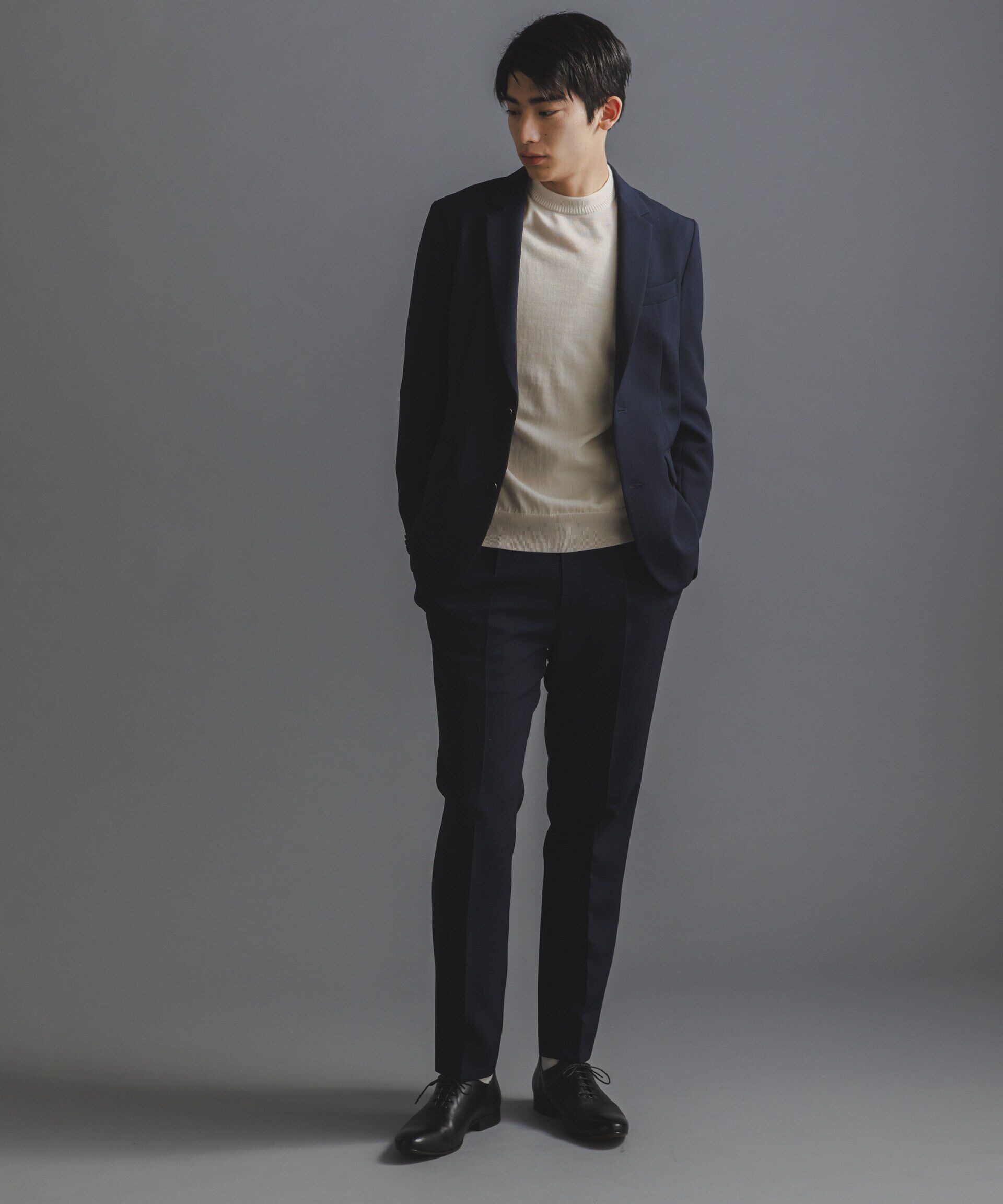 nano･universe「｢Damerino｣Reflax(R) ダブルクロスウェザーセットアップ」|スーツ|