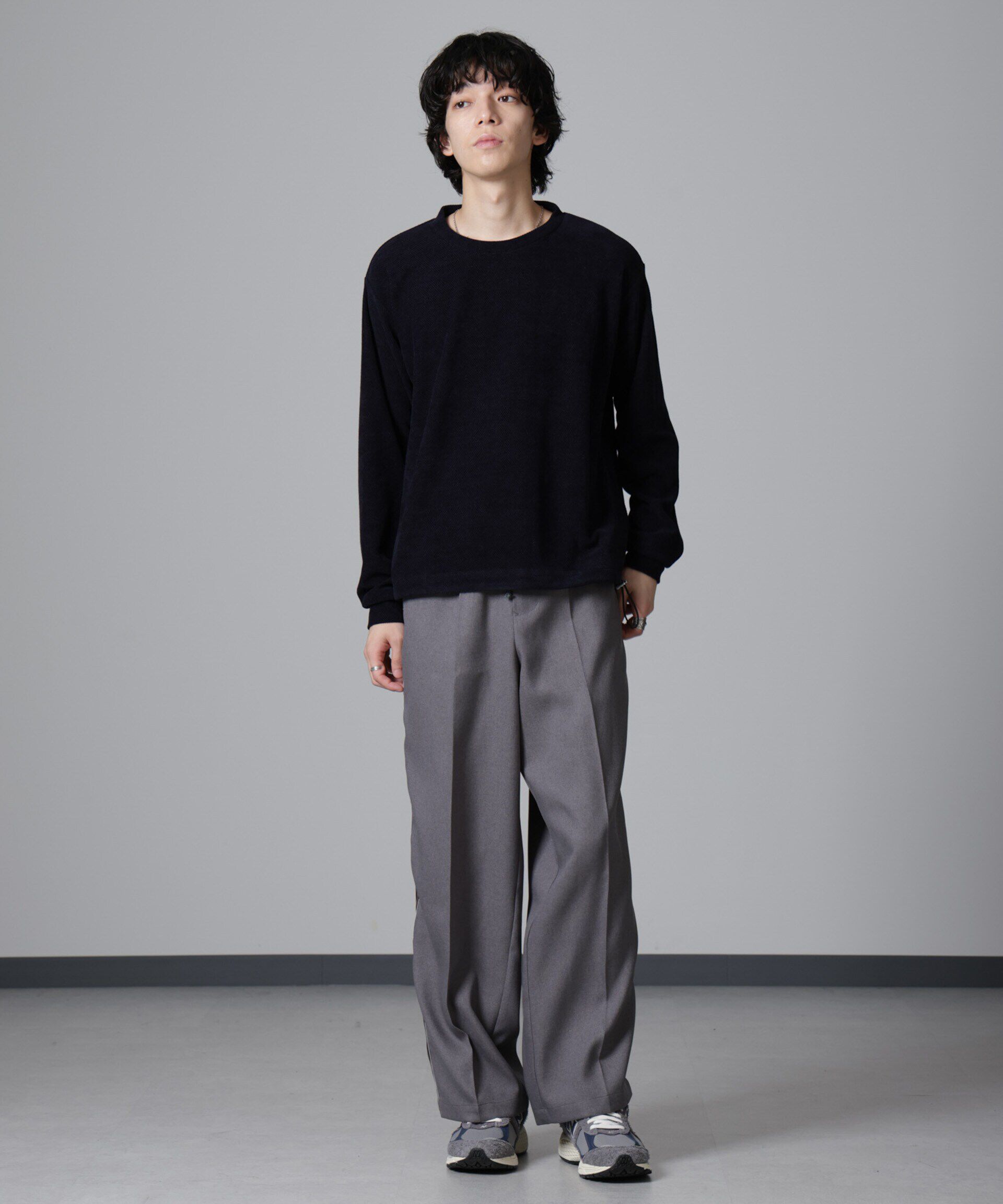 nano･universe「モールライクドローコードプルオーバー 長袖」|Tシャツ・カットソー|