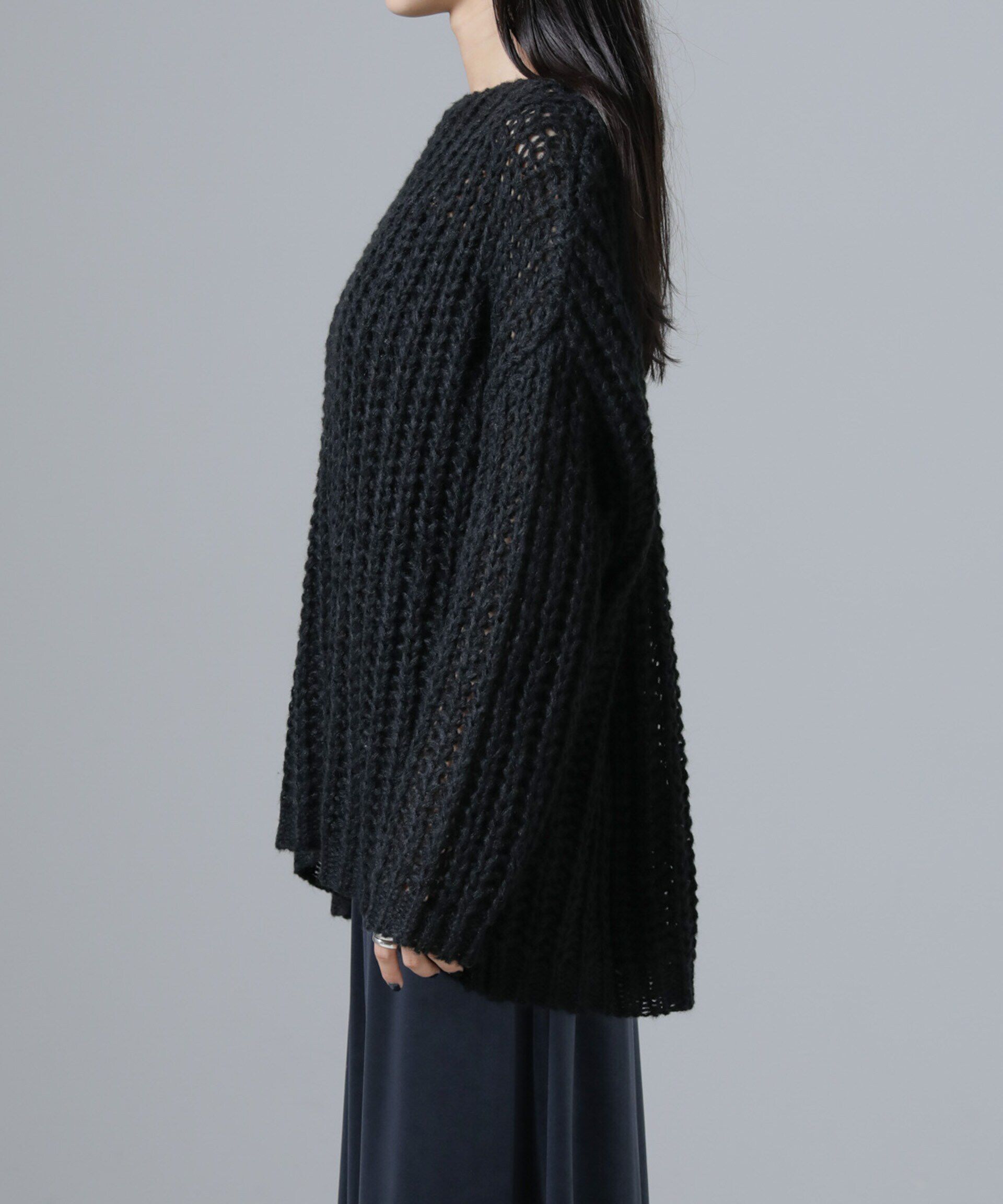 nano･universe「モヘヤライクローゲージニットプルオーバー」|ニット・セーター|