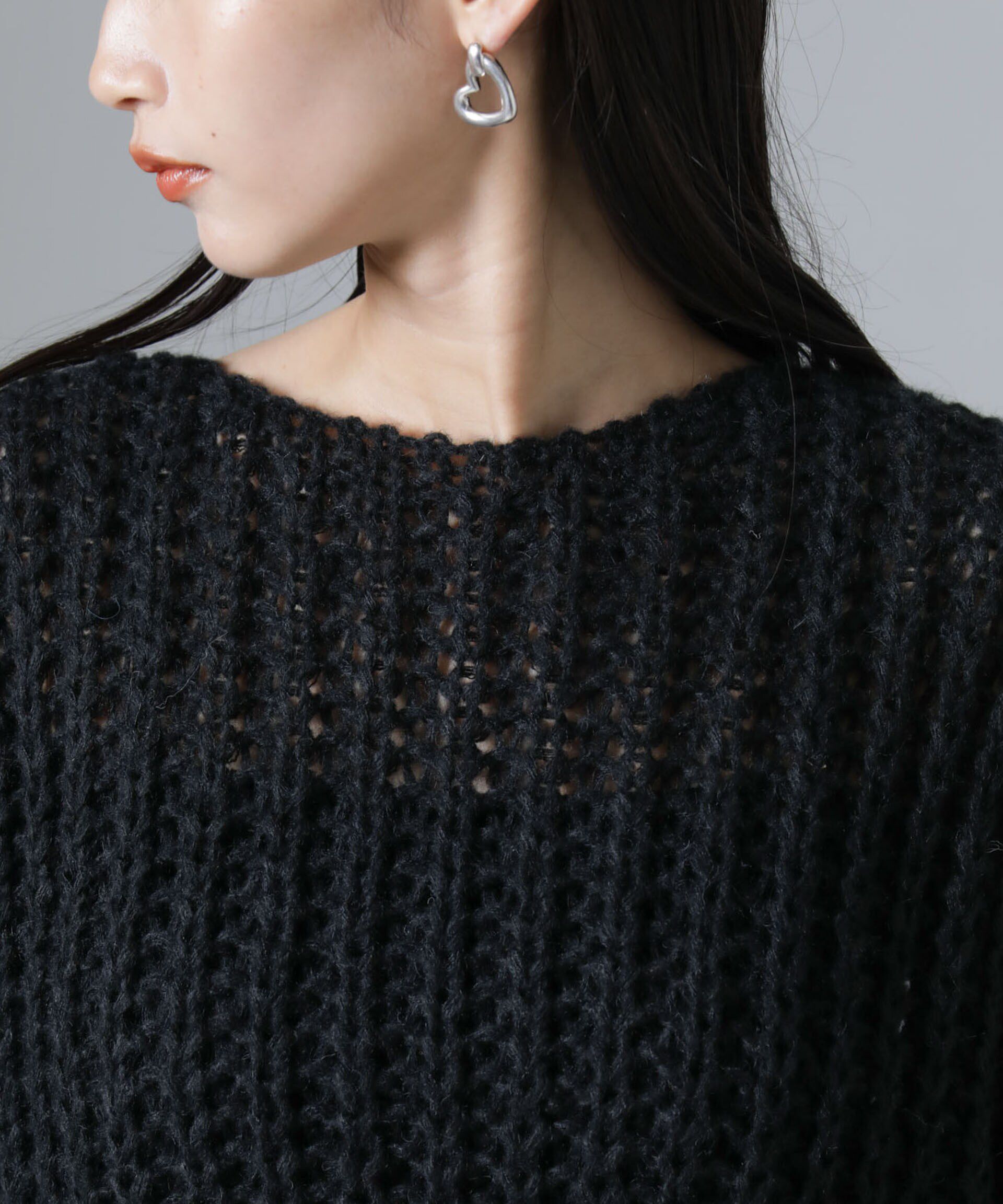 nano･universe「モヘヤライクローゲージニットプルオーバー」|ニット・セーター|