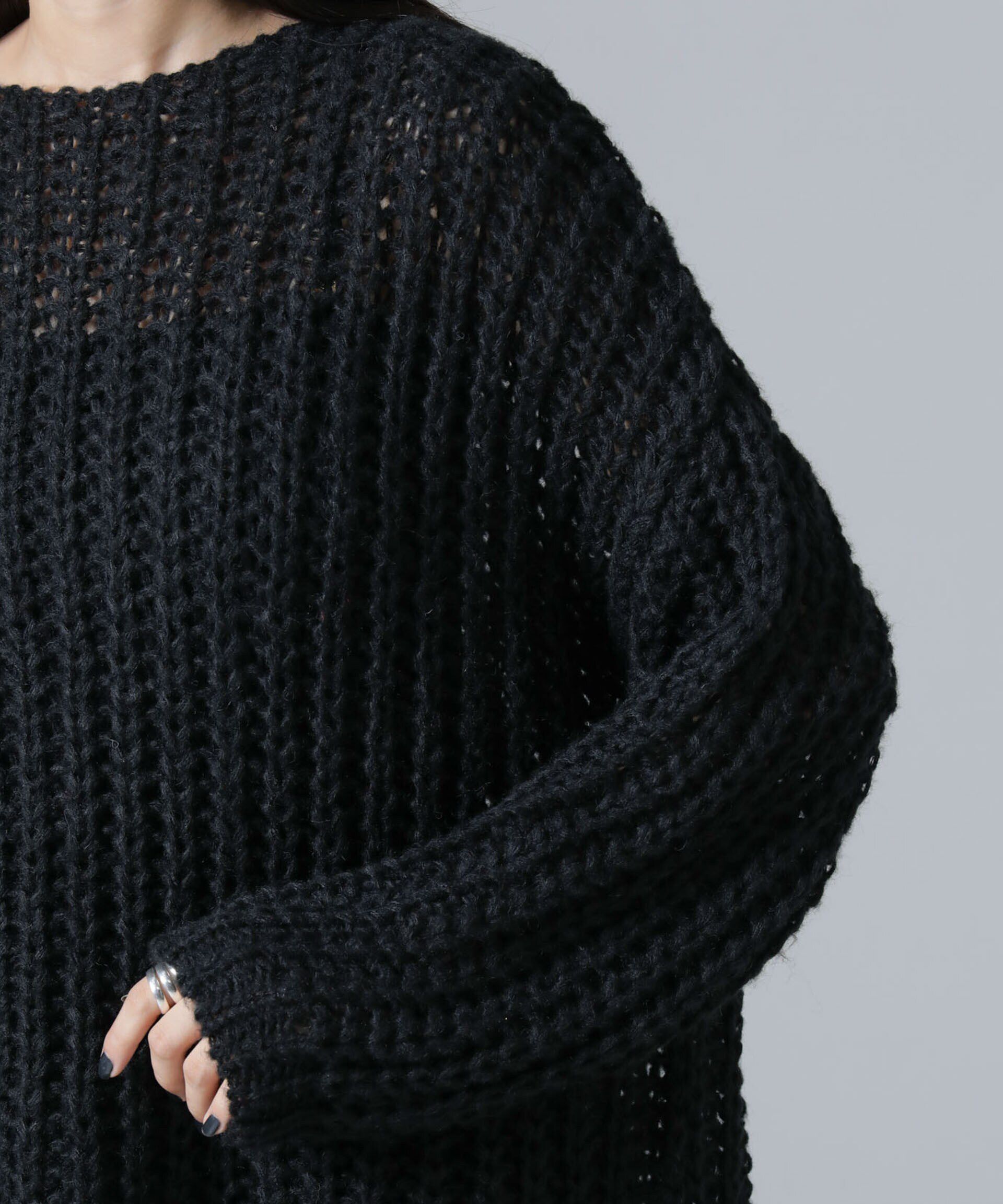 nano･universe「モヘヤライクローゲージニットプルオーバー」|ニット・セーター|