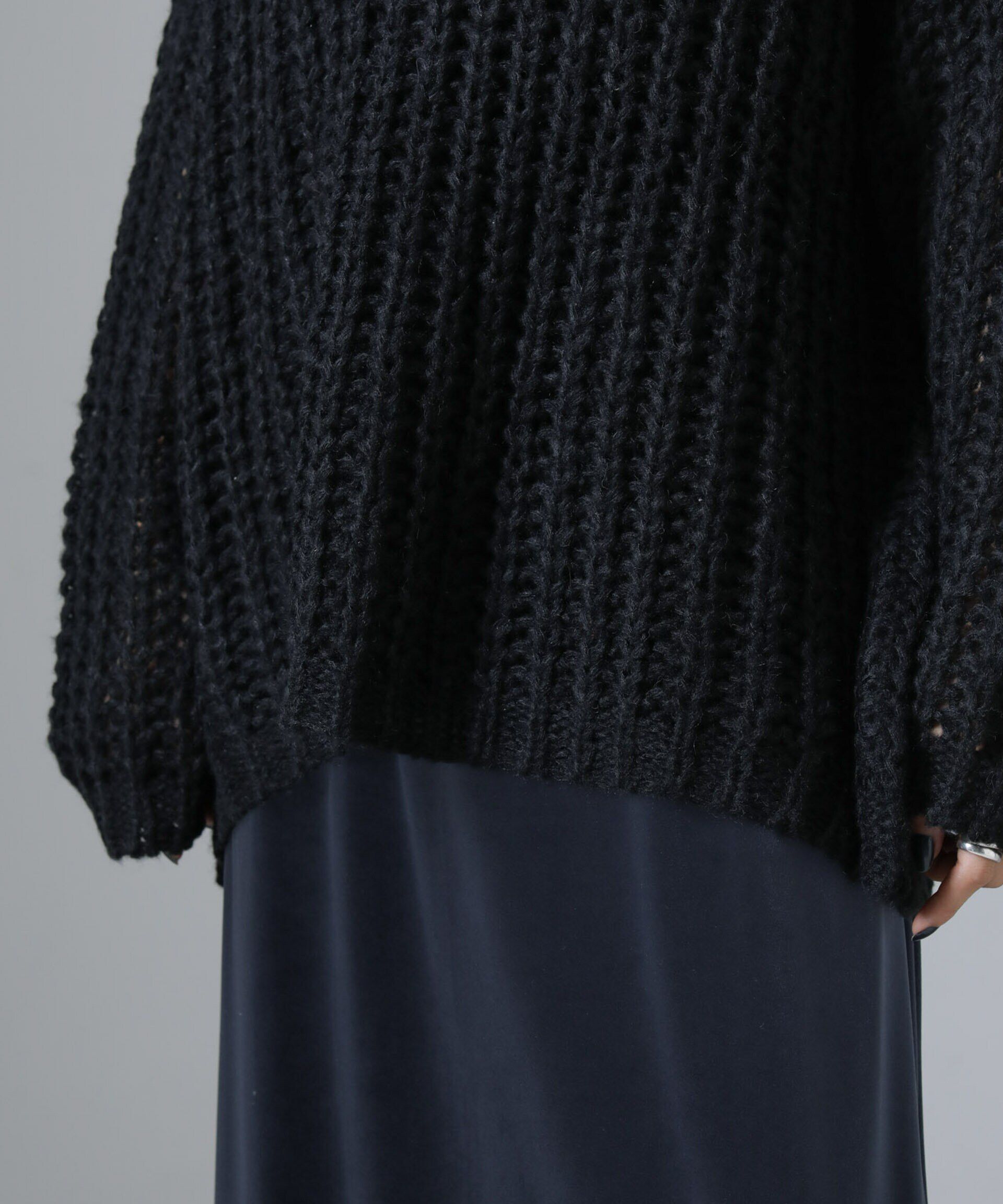 nano･universe「モヘヤライクローゲージニットプルオーバー」|ニット・セーター|