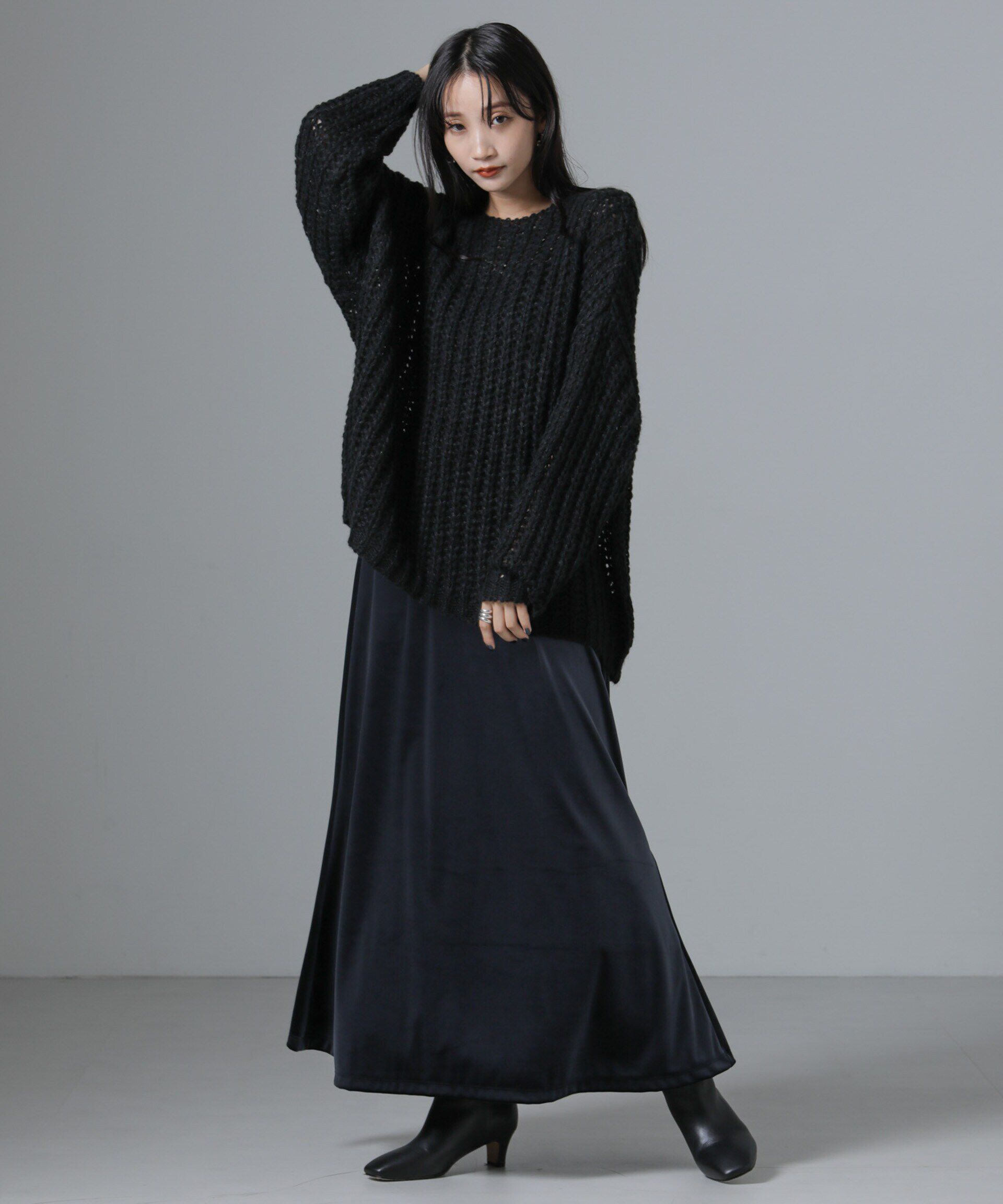 nano･universe「モヘヤライクローゲージニットプルオーバー」|ニット・セーター|