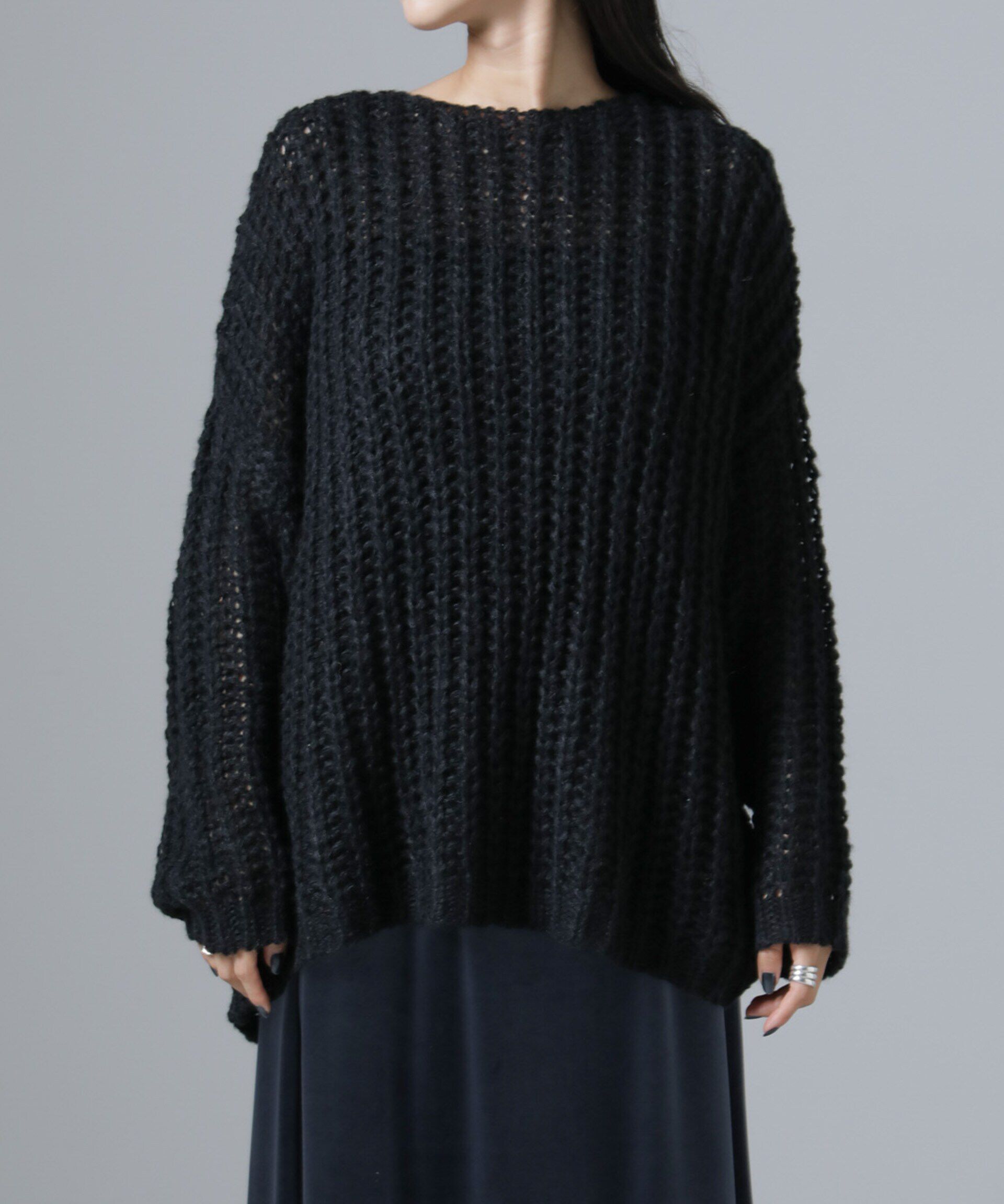 nano･universe「モヘヤライクローゲージニットプルオーバー」|ニット・セーター|