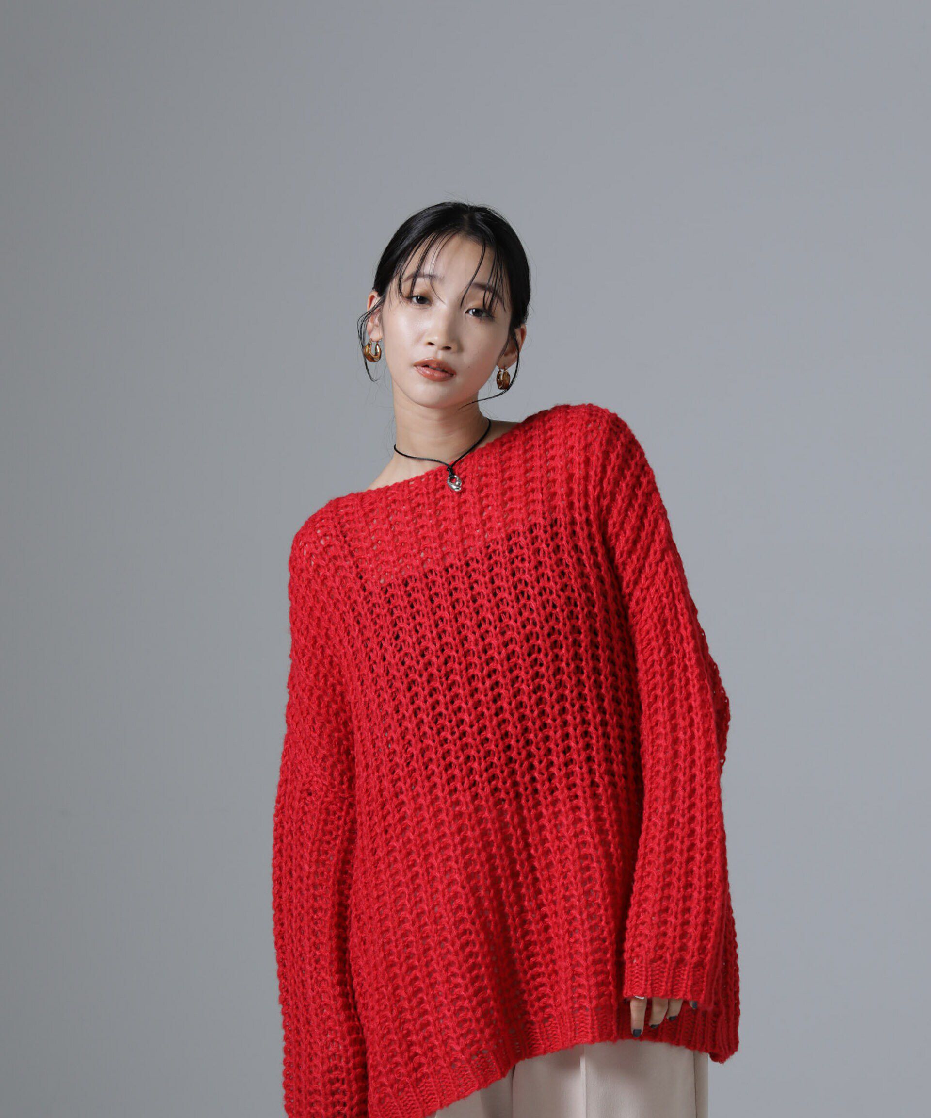 nano･universe「モヘヤライクローゲージニットプルオーバー」|ニット・セーター|