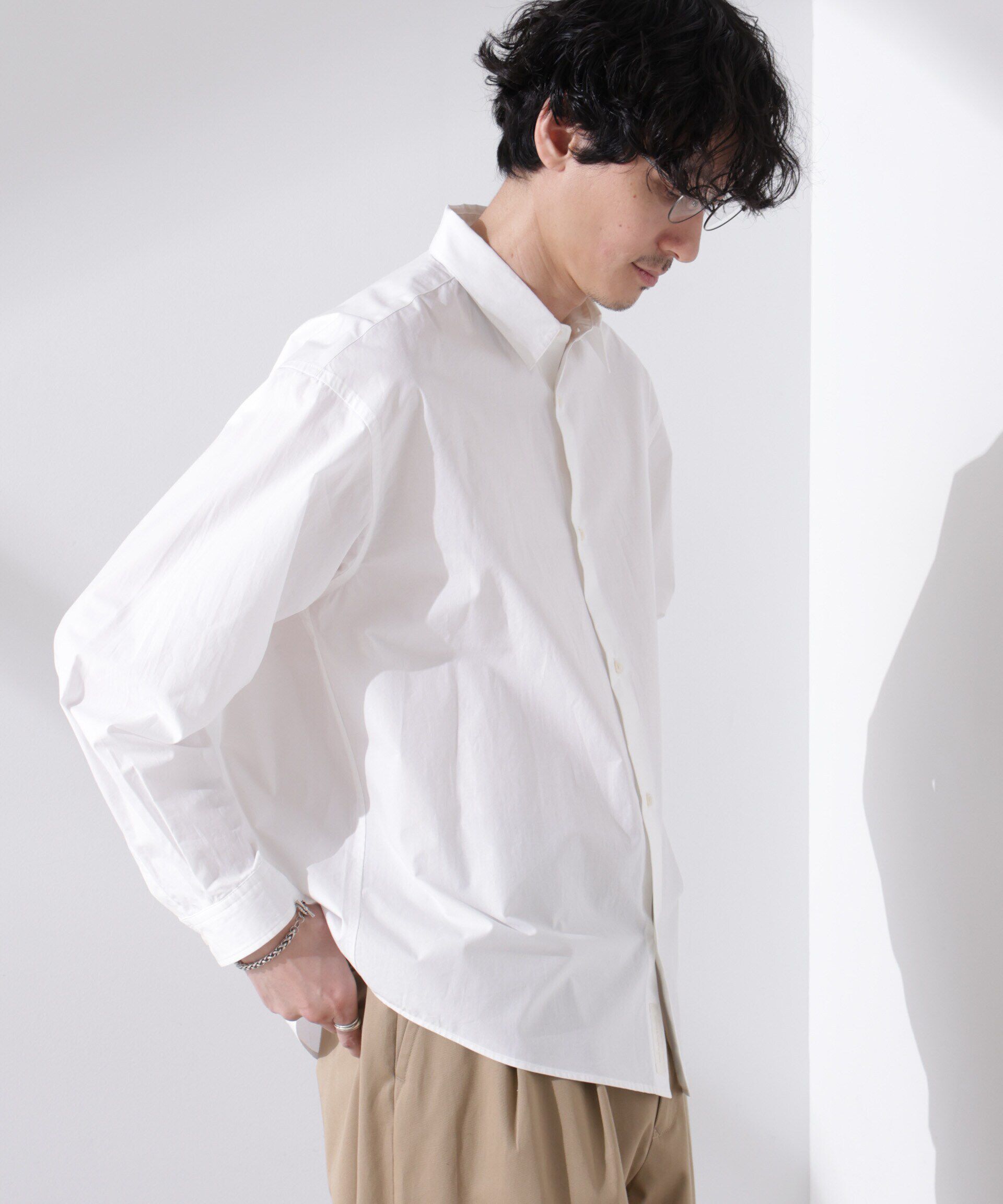 nano･universe「「大人のワイドシャツ」レギュラーカラー 長袖」|シャツ・ブラウス|