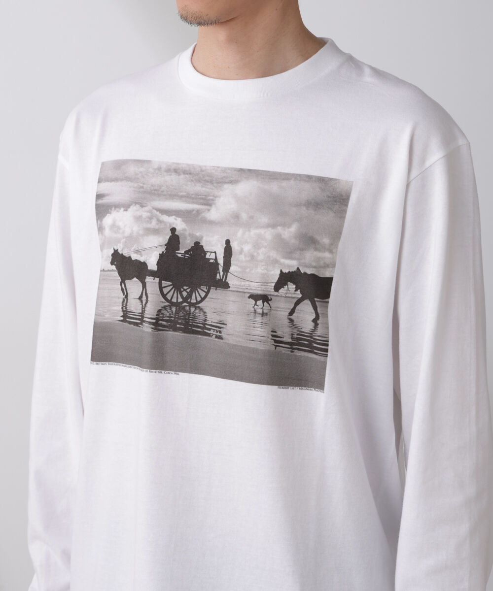 nano･universe「「着るアート」Herbert List/Magnum Photos Tシャツ長袖FRANCE」|Tシャツ・カットソー|