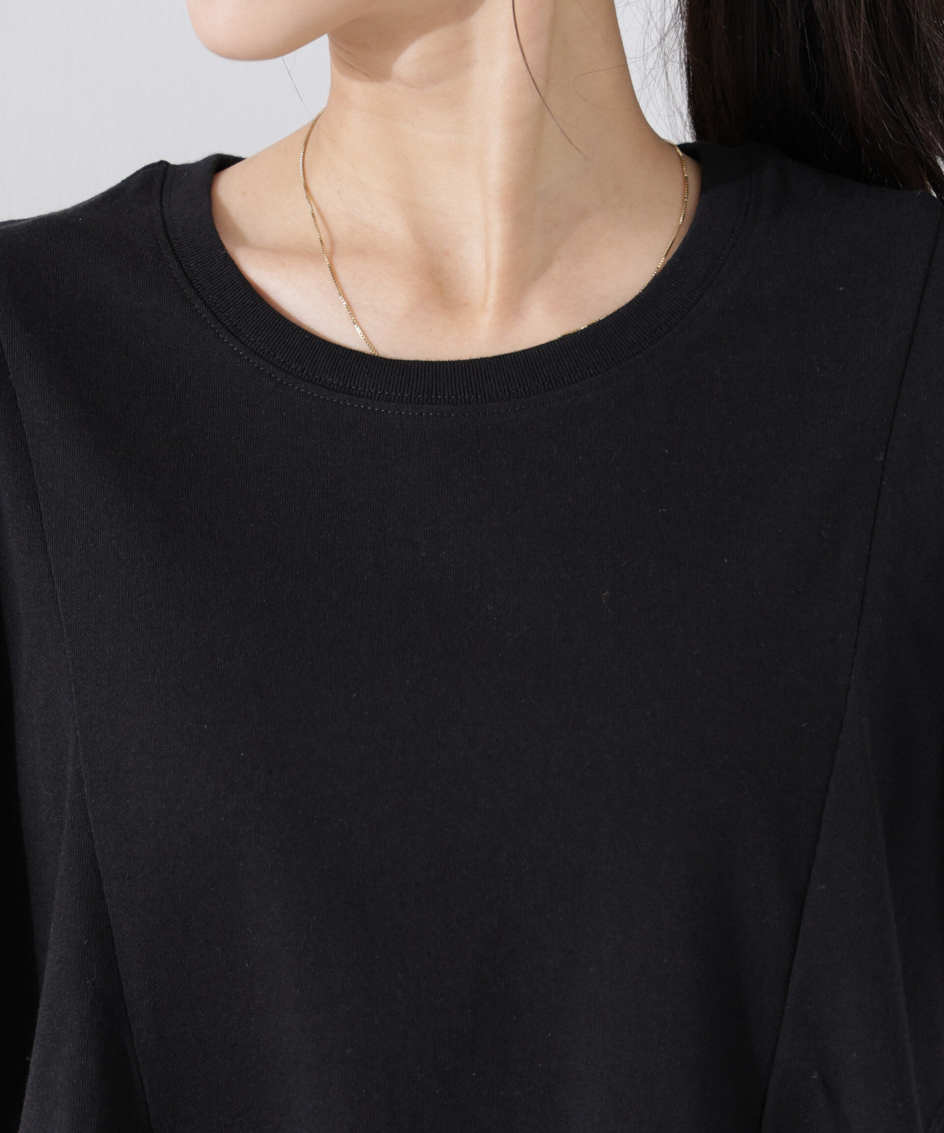 nano･universe「ラッフルデザインTシャツ」|Tシャツ・カットソー|