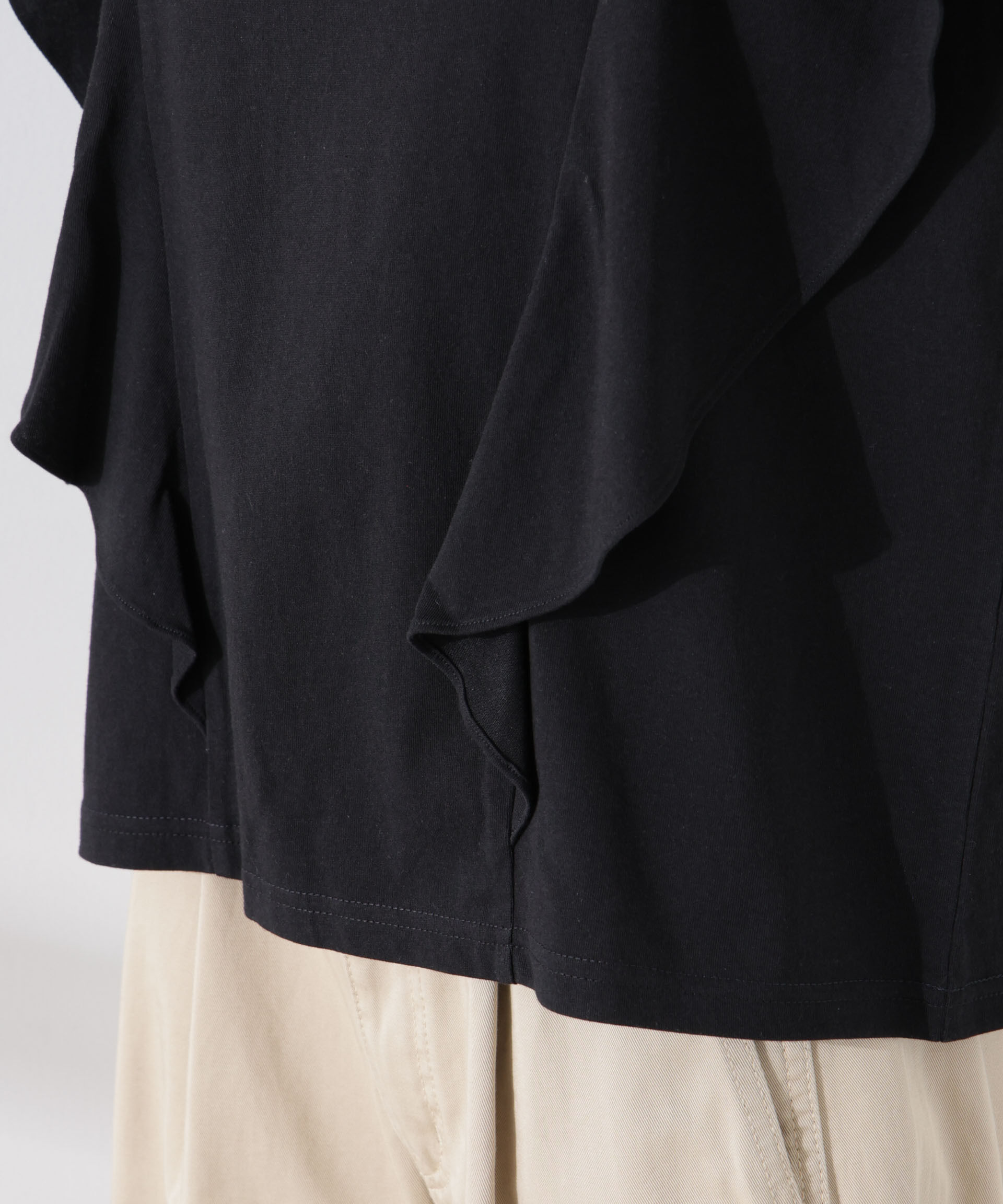 nano･universe「ラッフルデザインTシャツ」|Tシャツ・カットソー|