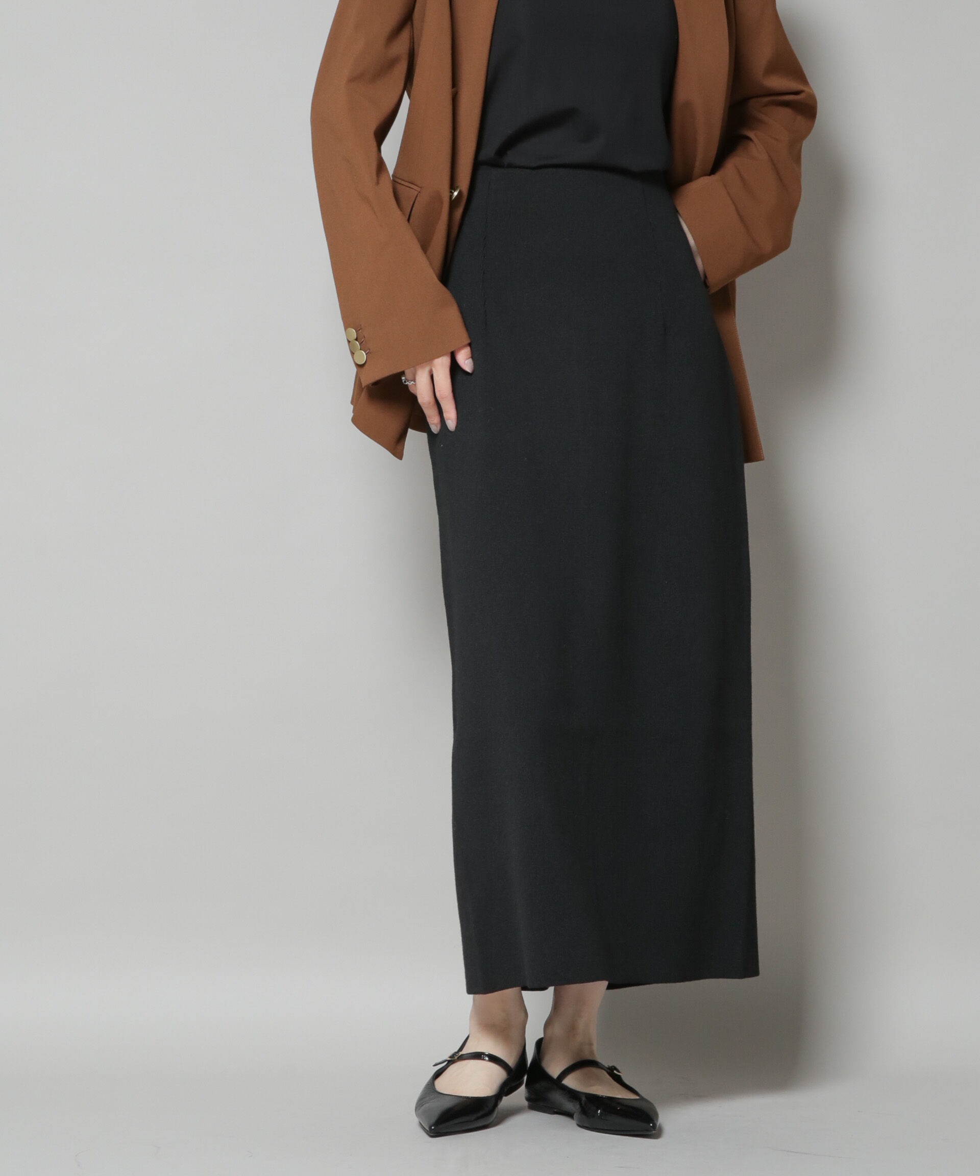 nano･universe「毛玉抑制総針スカート(セットアップ可)」|スカート|